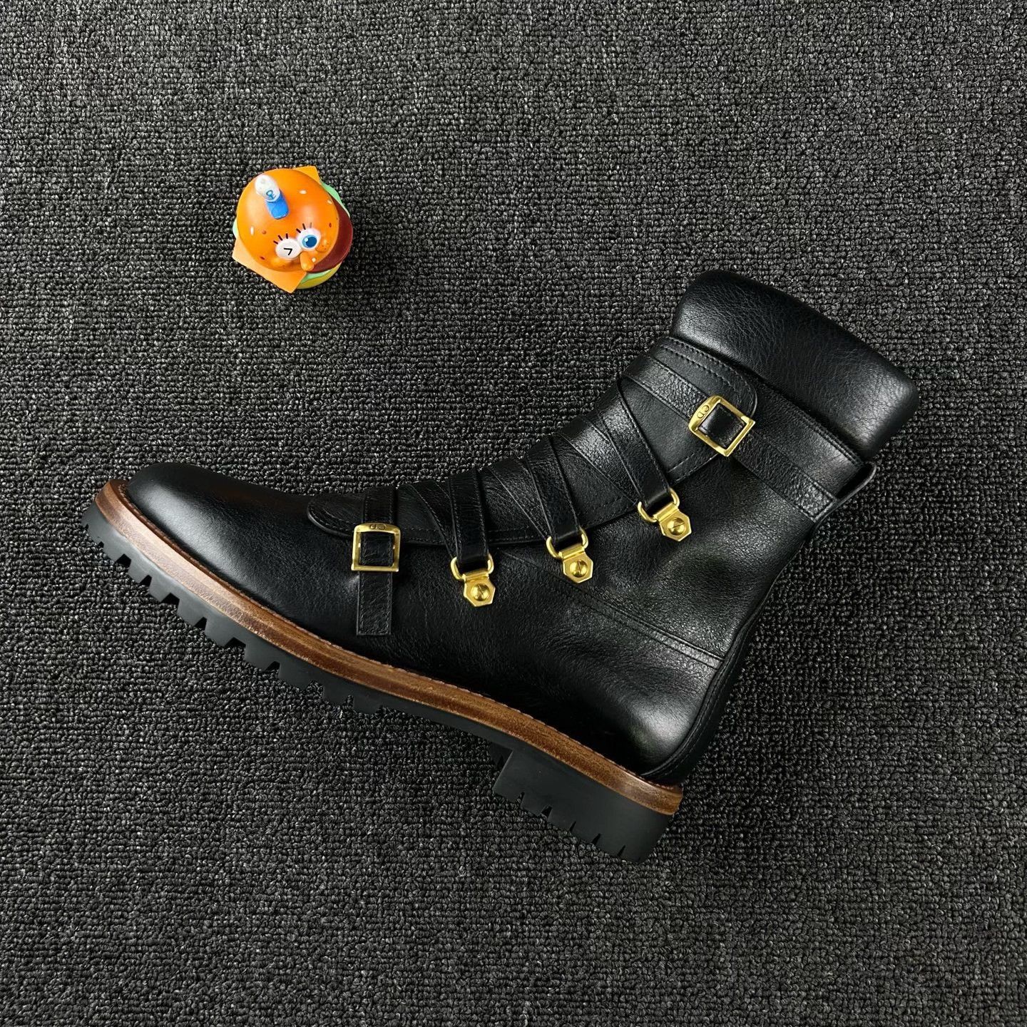 Dior Dior Black Leather Boots Size US 7 / IT 37 - 2 Thumbnail