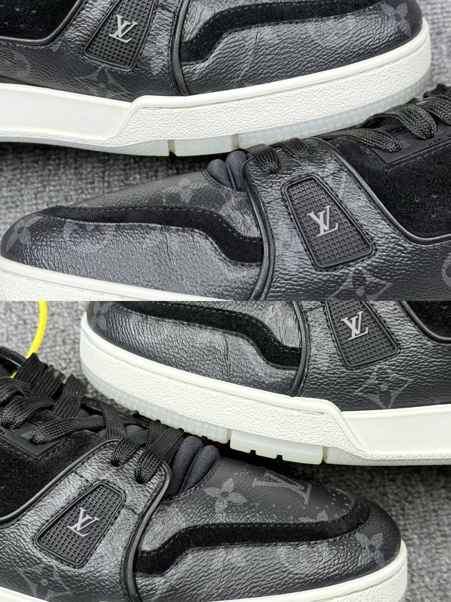 Louis Vuitton Louis Vuitton Training Black Lowtop Sneakers 10 Men Size US 10 / EU 43 - 9 Thumbnail