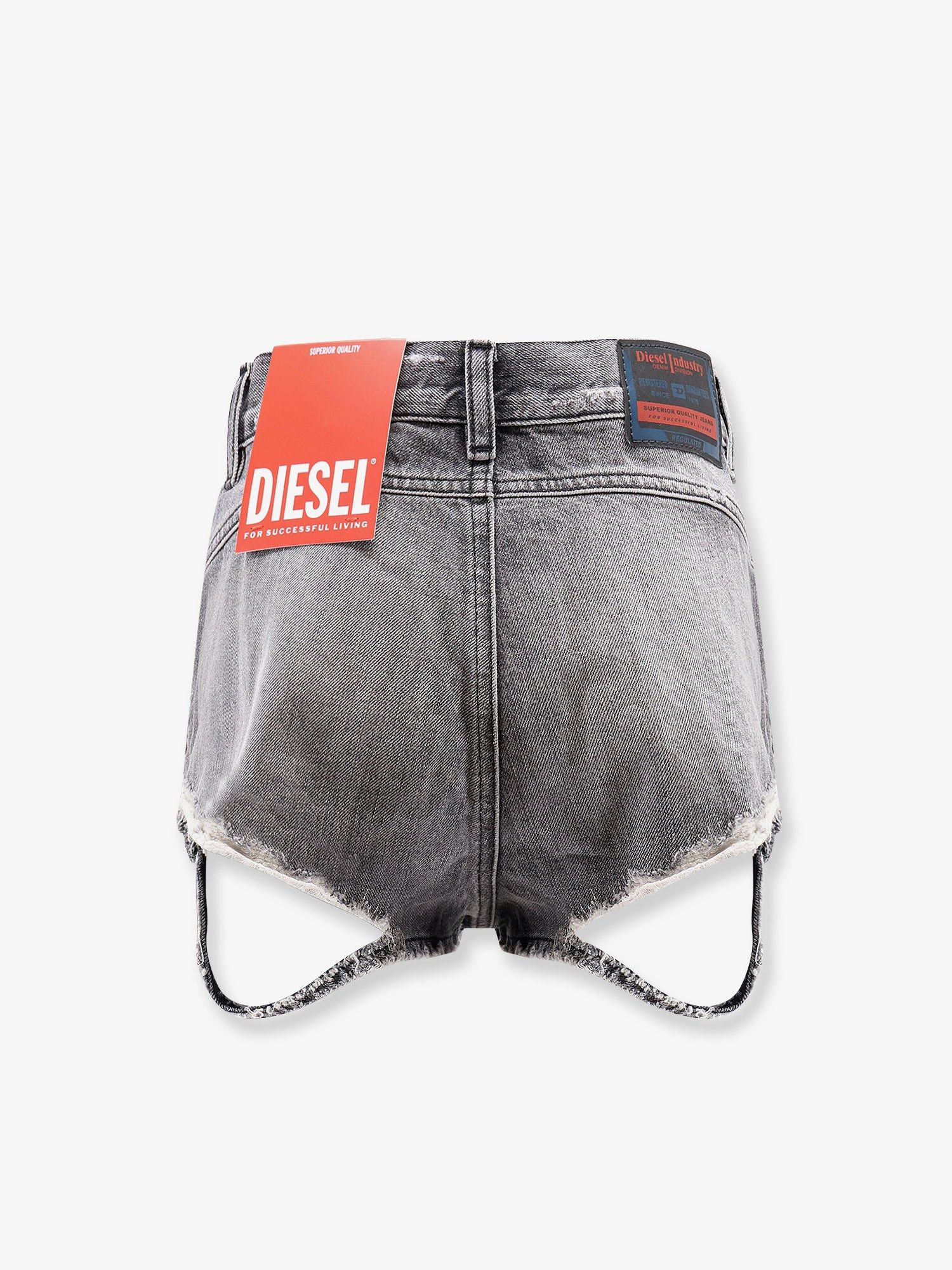 Diesel Blue Denim Shorts With A Destroyed Effect Size 27" / US 4 / IT 40 - 2 Thumbnail