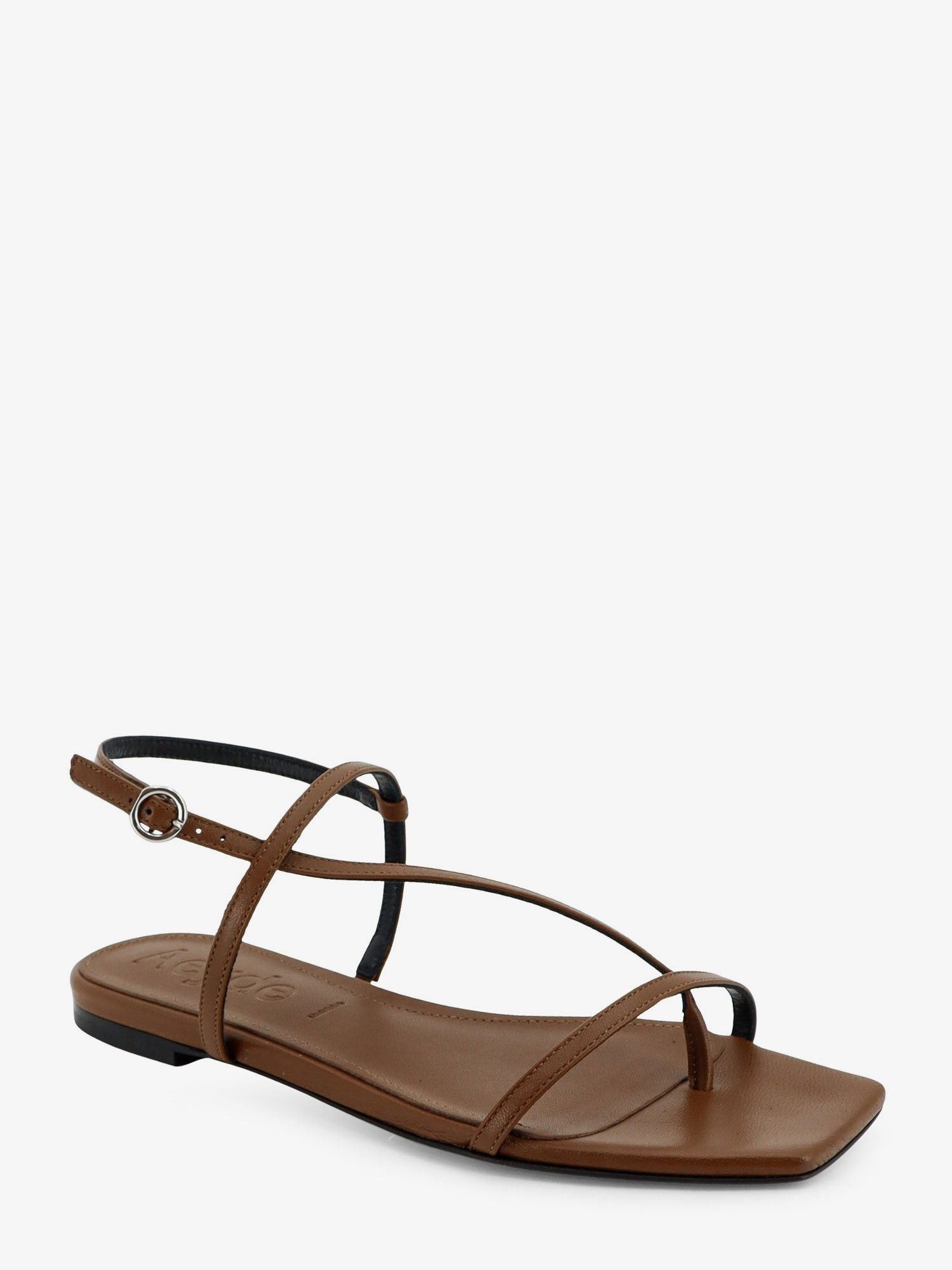 aeyde Ella Flat Leather Sandals Size US 9 / IT 39 - 2 Thumbnail