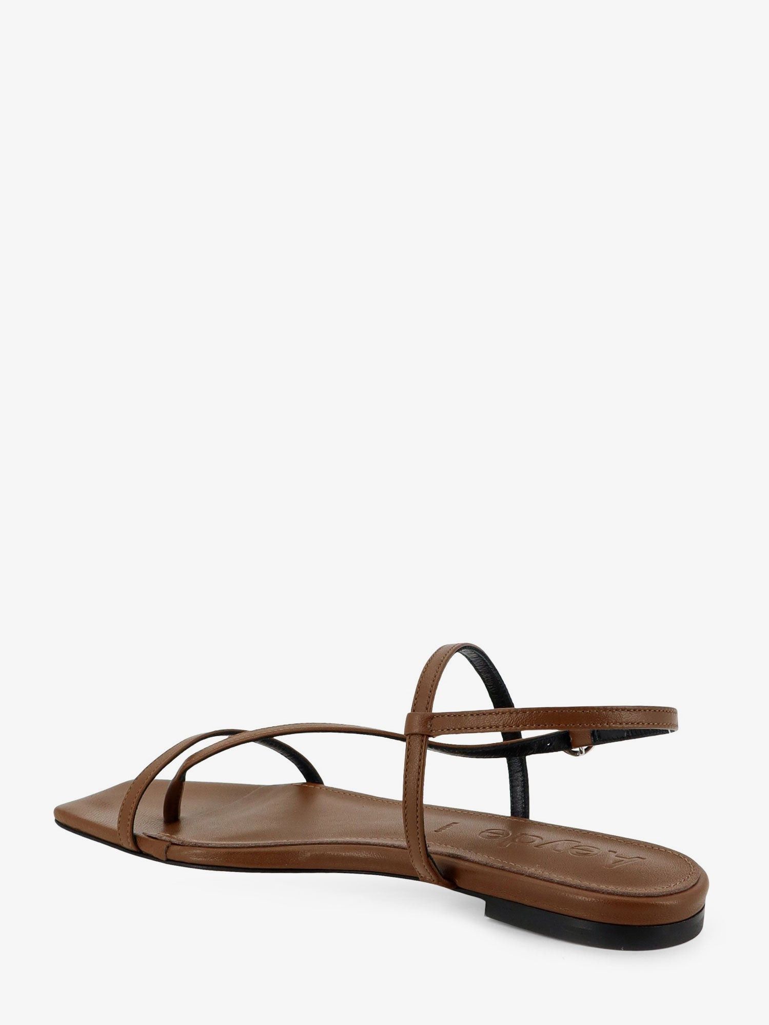 aeyde Ella Flat Leather Sandals Size US 10 / IT 40 - 3 Thumbnail