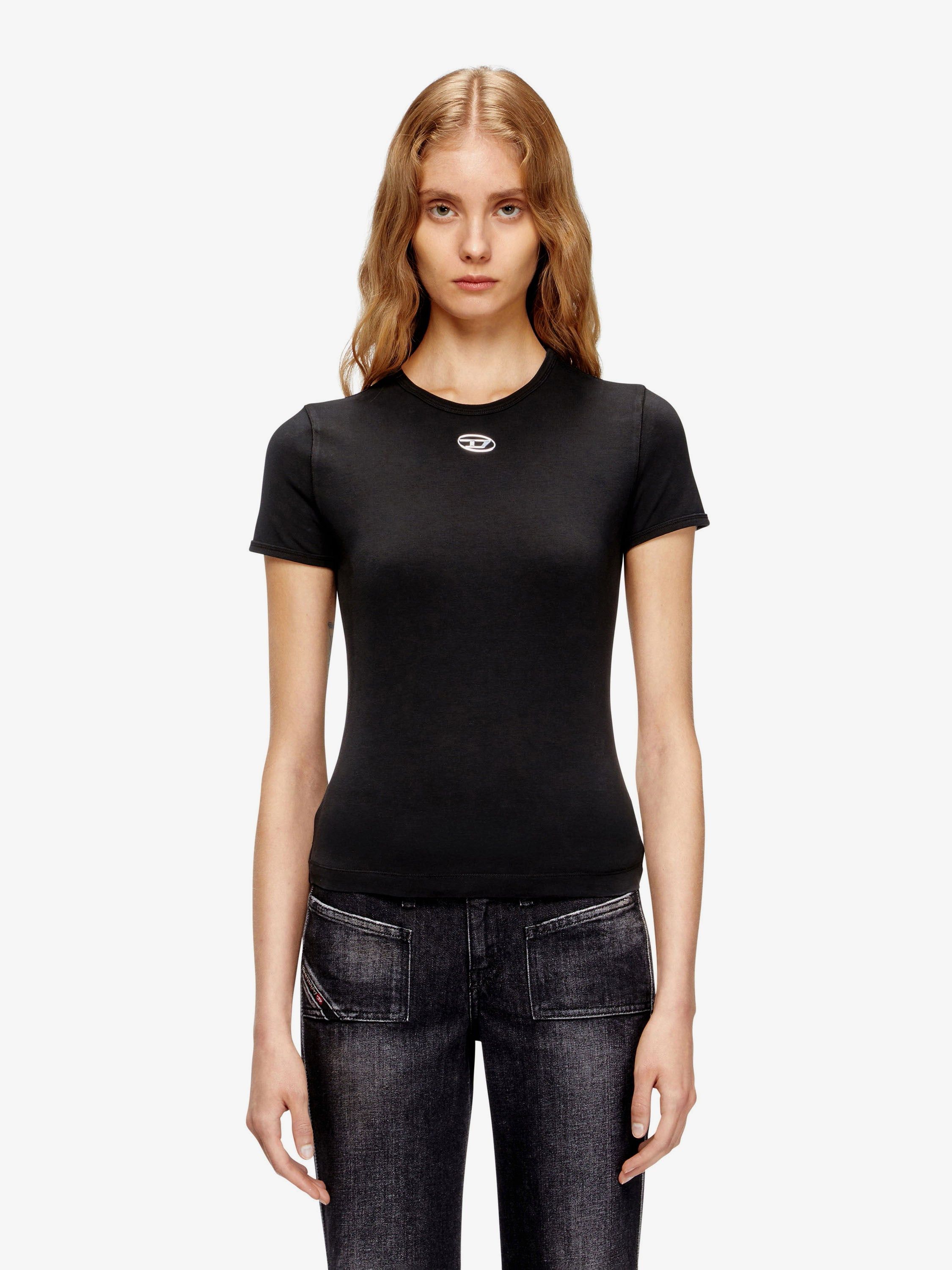Diesel T-Uncutieslong-Od Cotton Blend T-Shirt Size S / US 4 / IT 40 - 3 Thumbnail