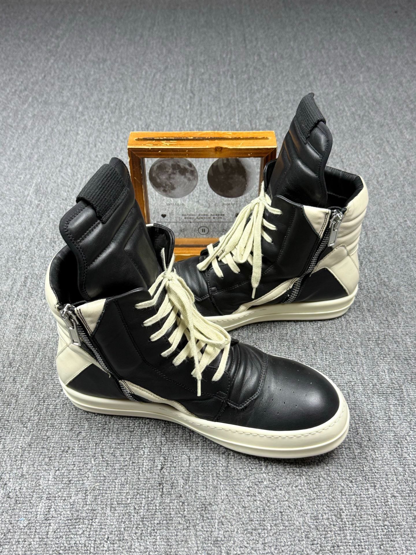 Rick Owens Rick Owens Black Hitop Sneakers 10 Men Size US 10 / EU 43 - 3 Thumbnail