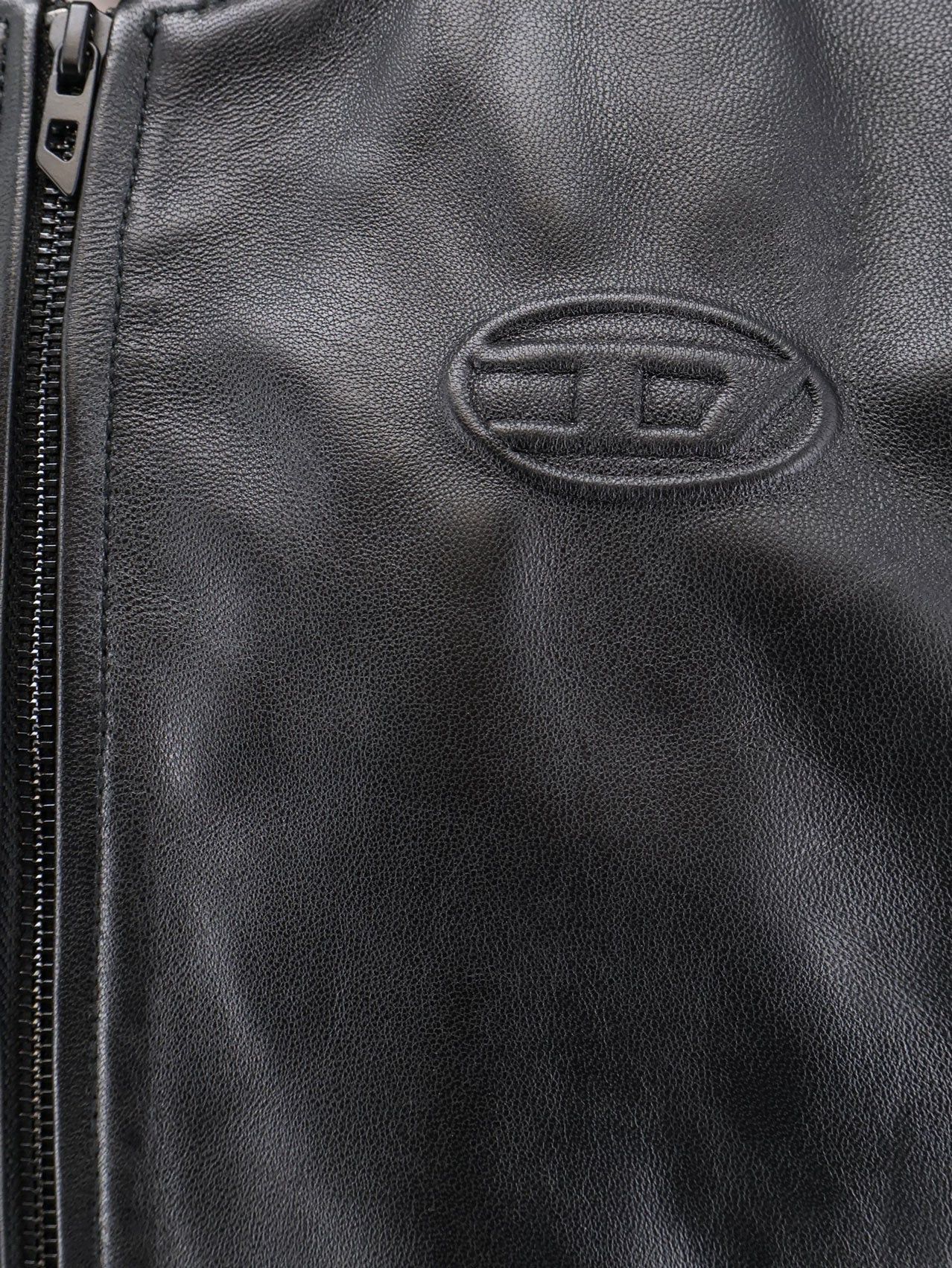 Diesel Ilyan Leather Jacket Size S / US 4 / IT 40 - 3 Thumbnail