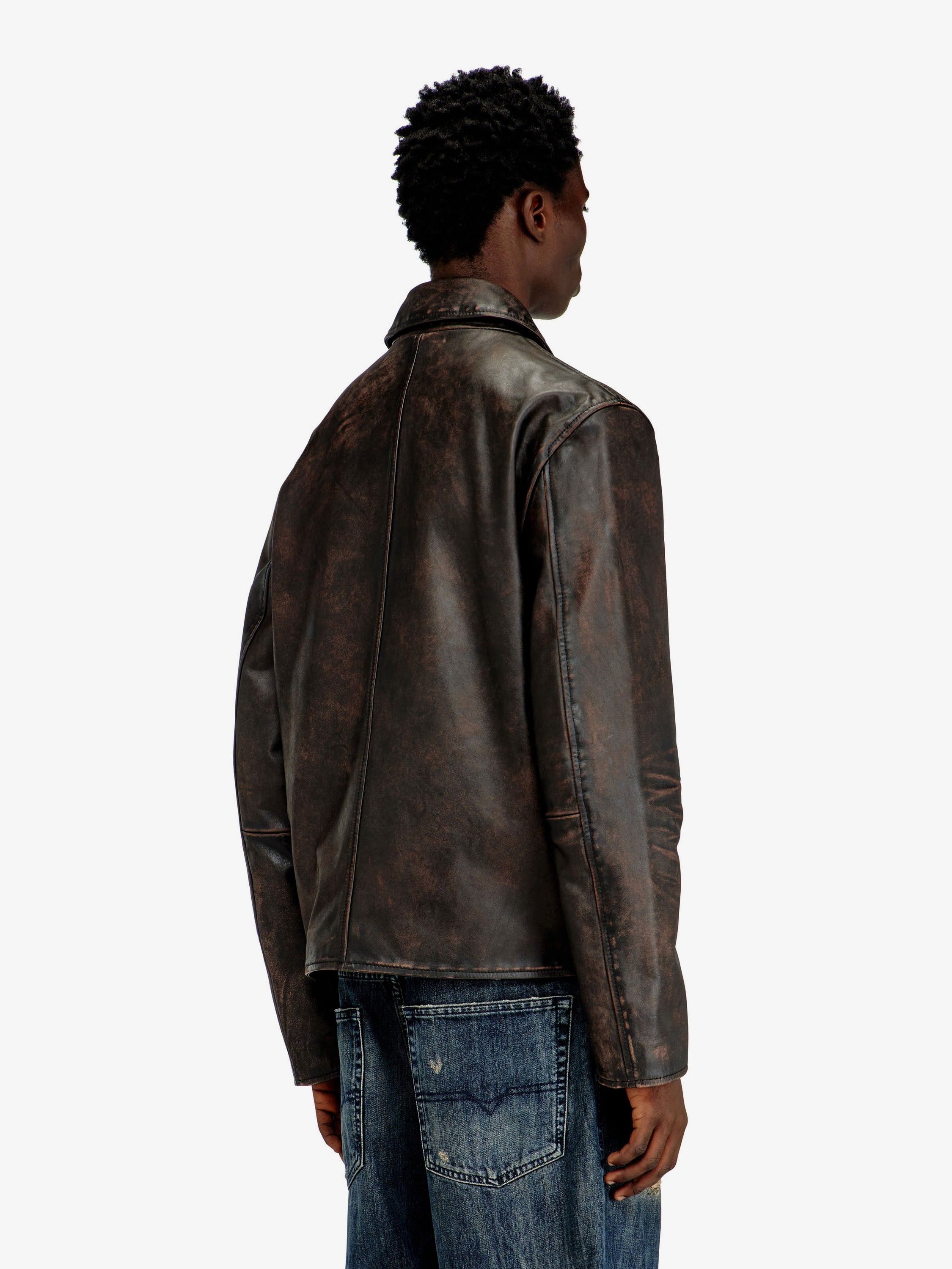 Diesel L-Amar-Wrd Leather Jacket Size US M / EU 48-50 / 2 - 4 Thumbnail