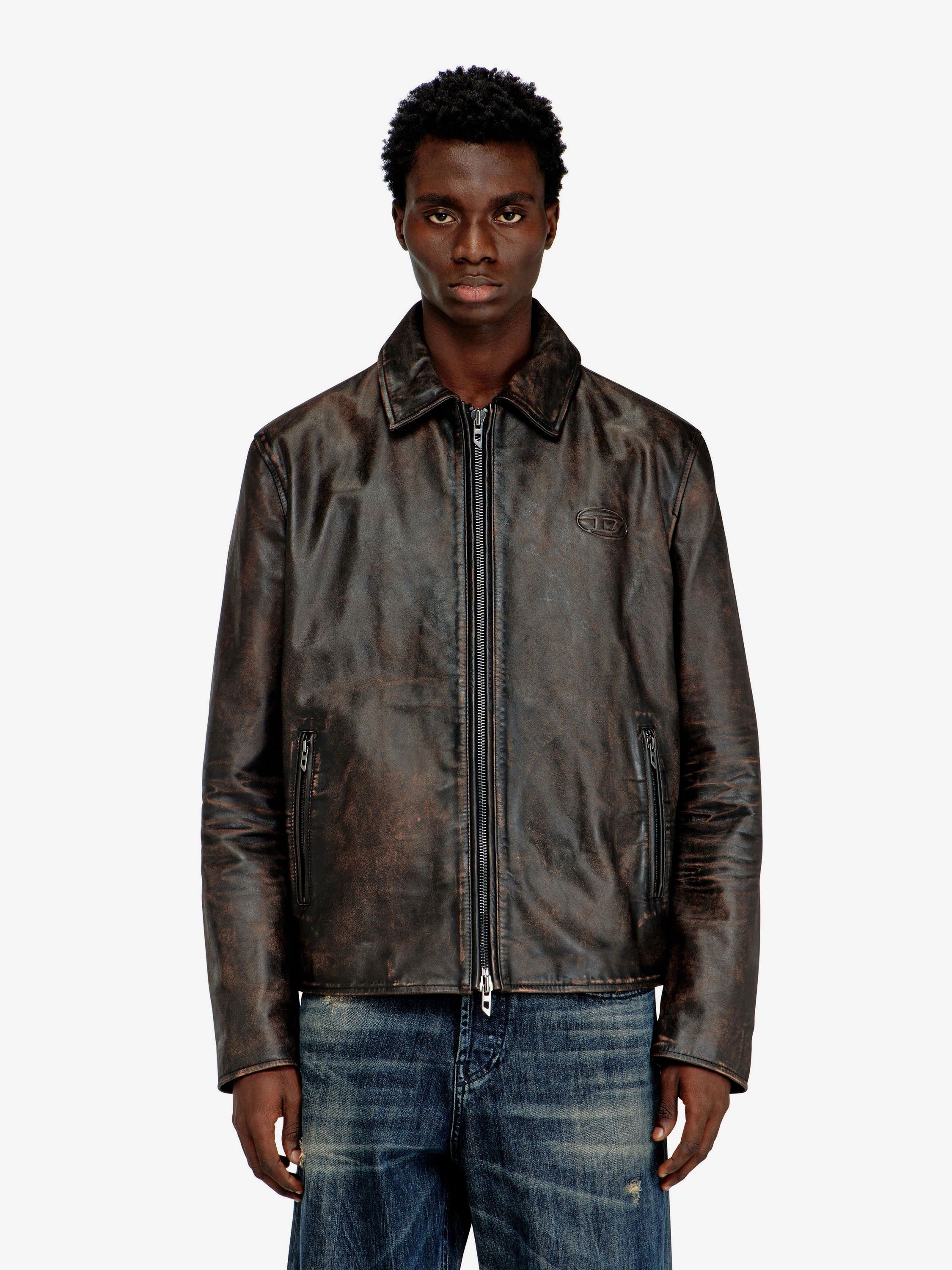 Diesel L-Amar-Wrd Leather Jacket Size US L / EU 52-54 / 3 - 3 Thumbnail