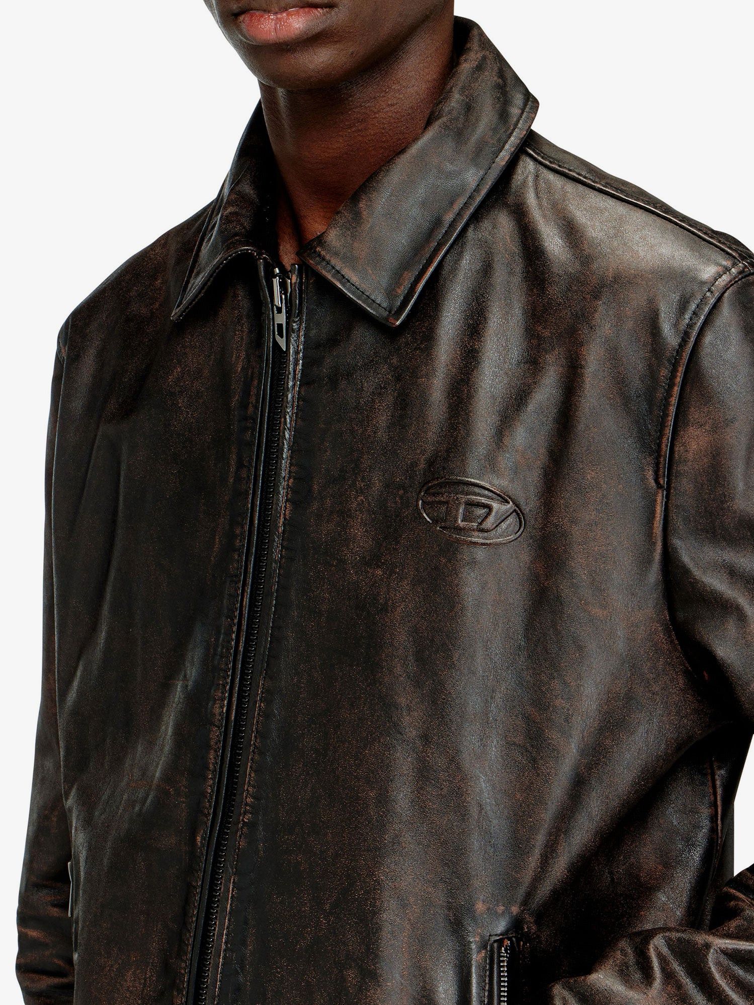 Diesel L-Amar-Wrd Leather Jacket Size US L / EU 52-54 / 3 - 5 Thumbnail