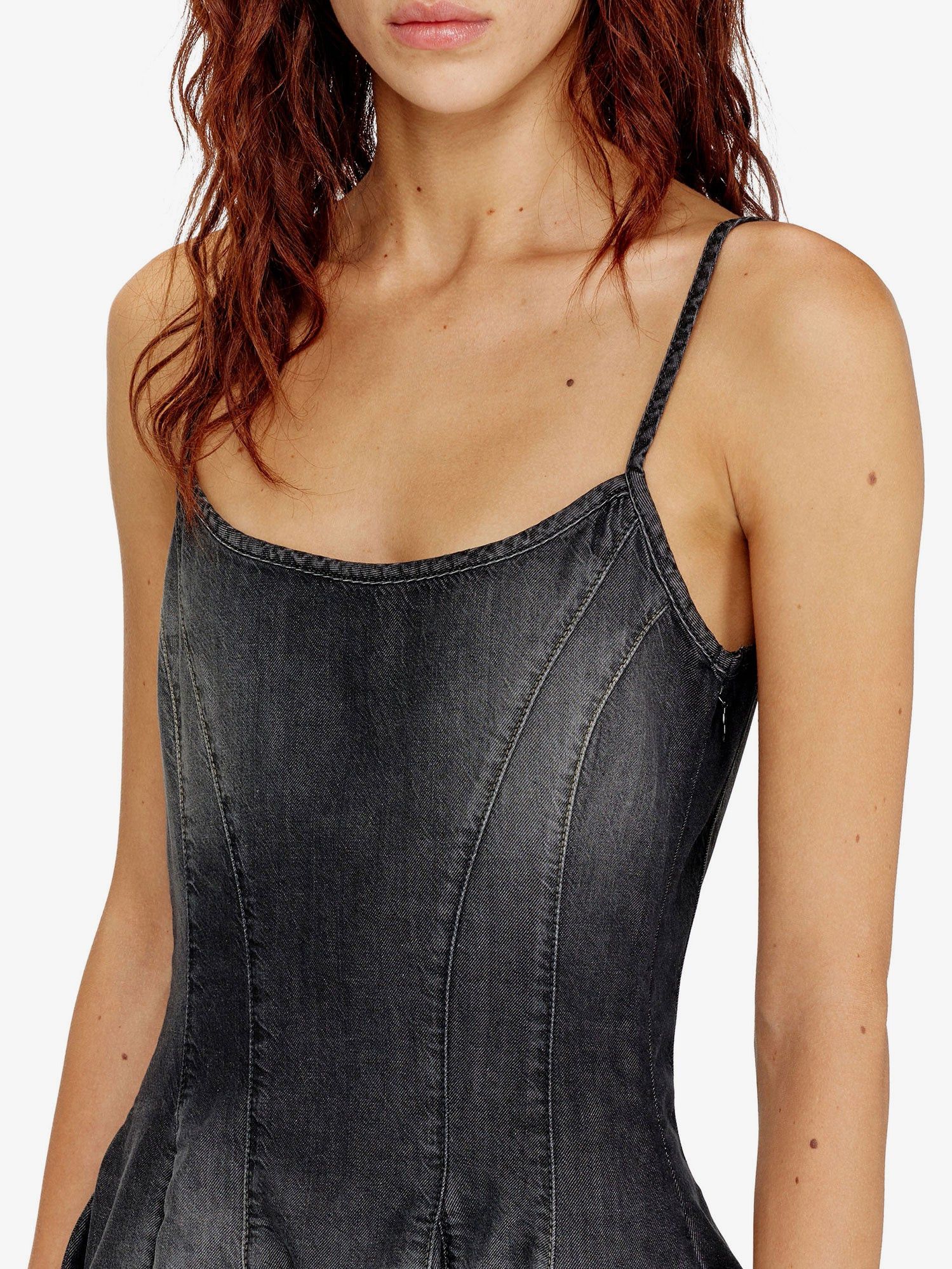 Diesel De-Spoky-S Denim Short Dress Size S / US 4 / IT 40 - 4 Thumbnail