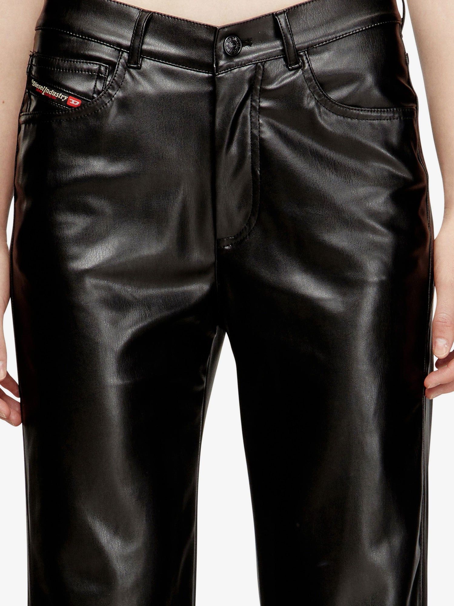 Diesel P-Lain Faux-Leather Trousers Size 28" / US 6 / IT 42 - 5 Thumbnail