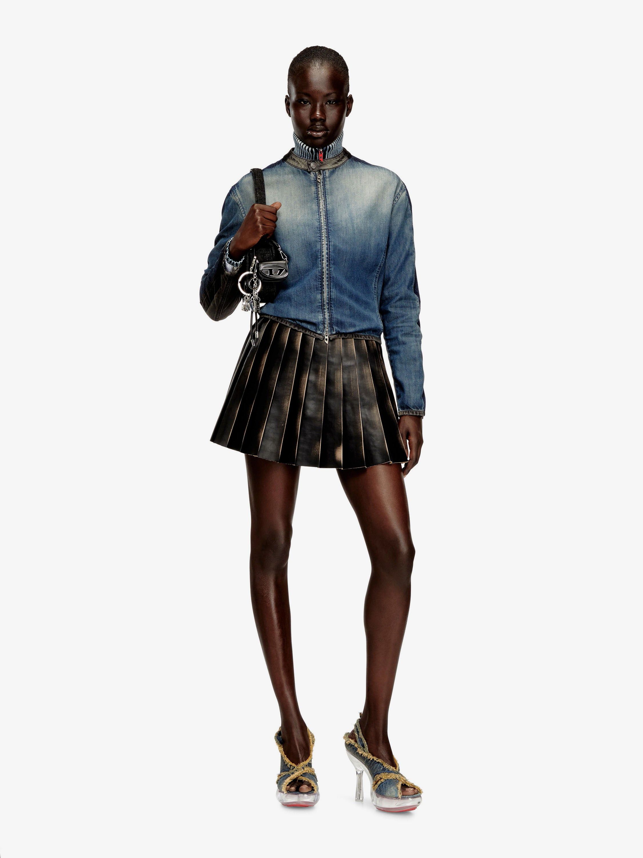 Diesel O-Saka-Mini Faux Leather Skirt Size 28" / US 6 / IT 42 - 2 Thumbnail
