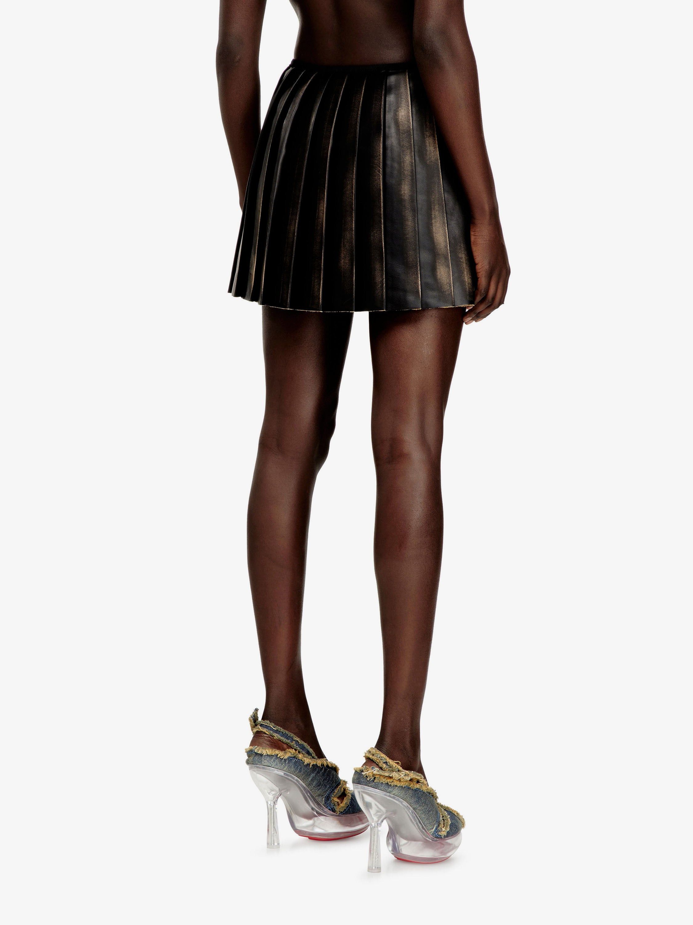 Diesel O-Saka-Mini Faux Leather Skirt Size 30" / US 8 / IT 44 - 4 Thumbnail