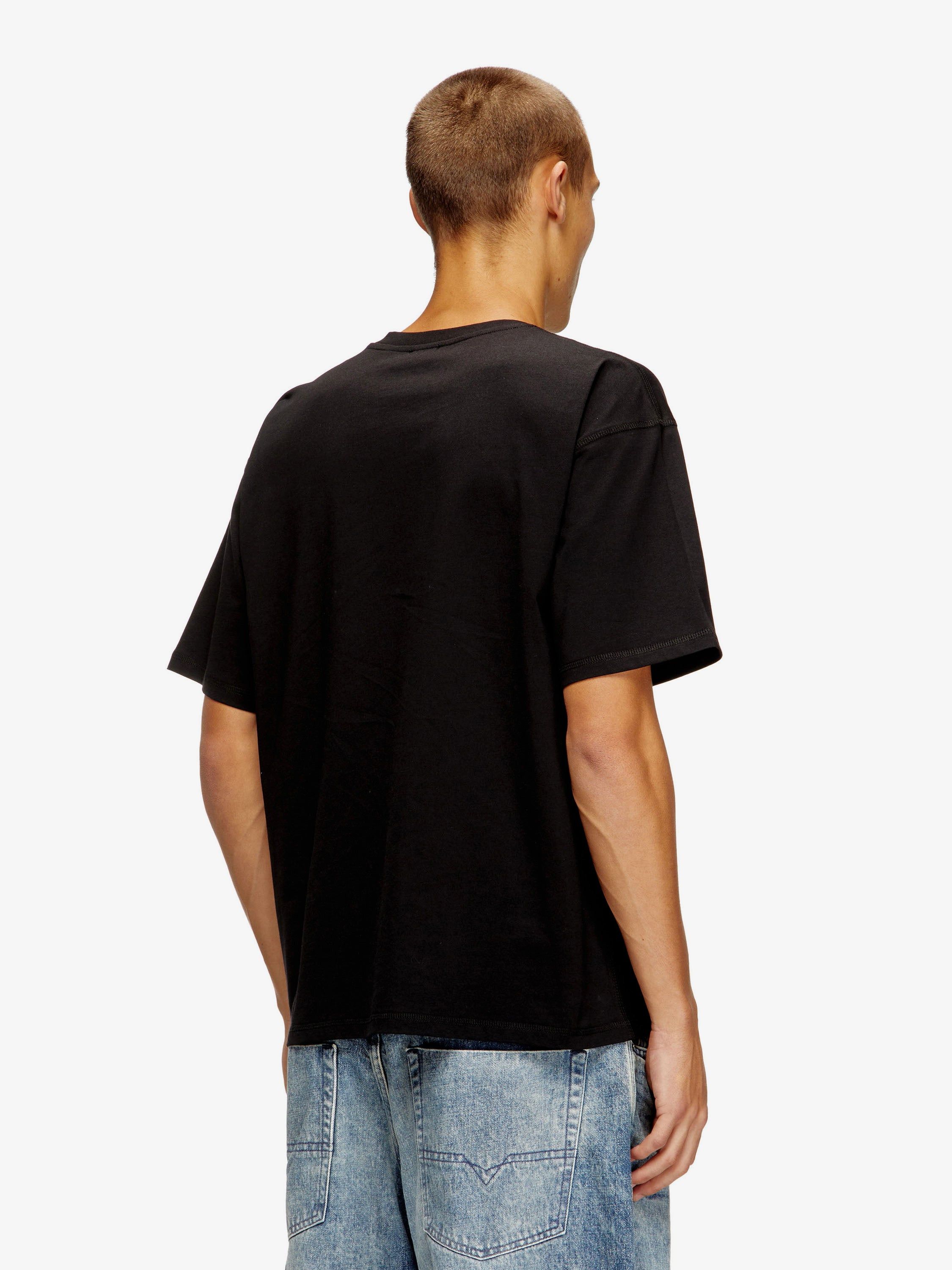 Diesel Cotton T-Shirt With Embroidered Logo On The Front Size US XL / EU 56 / 4 - 4 Thumbnail