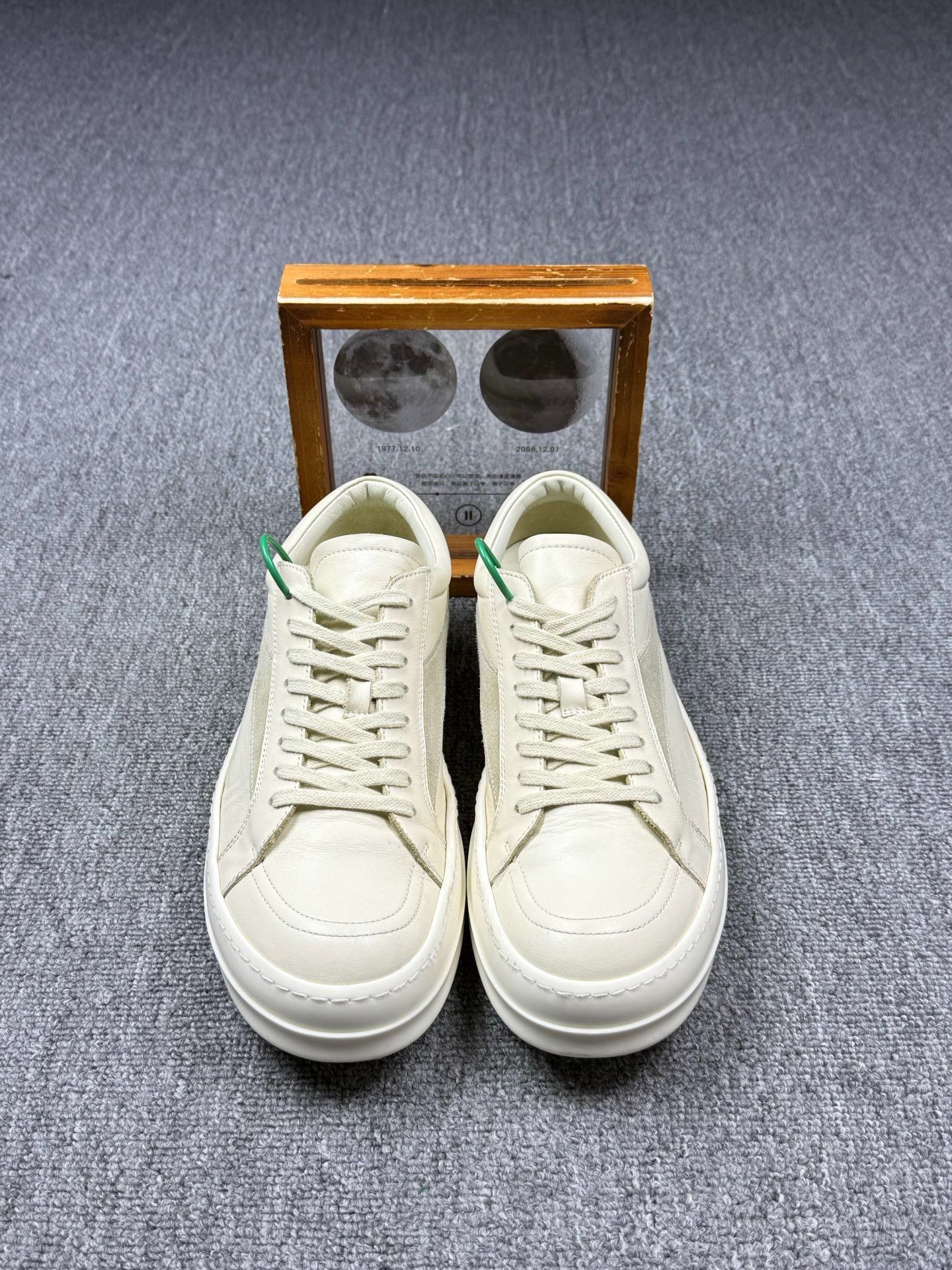 Rick Owens Rick Owens Leather White Lowtop Sneakers it_42 Women Size US 12 / IT 42 - 4 Thumbnail