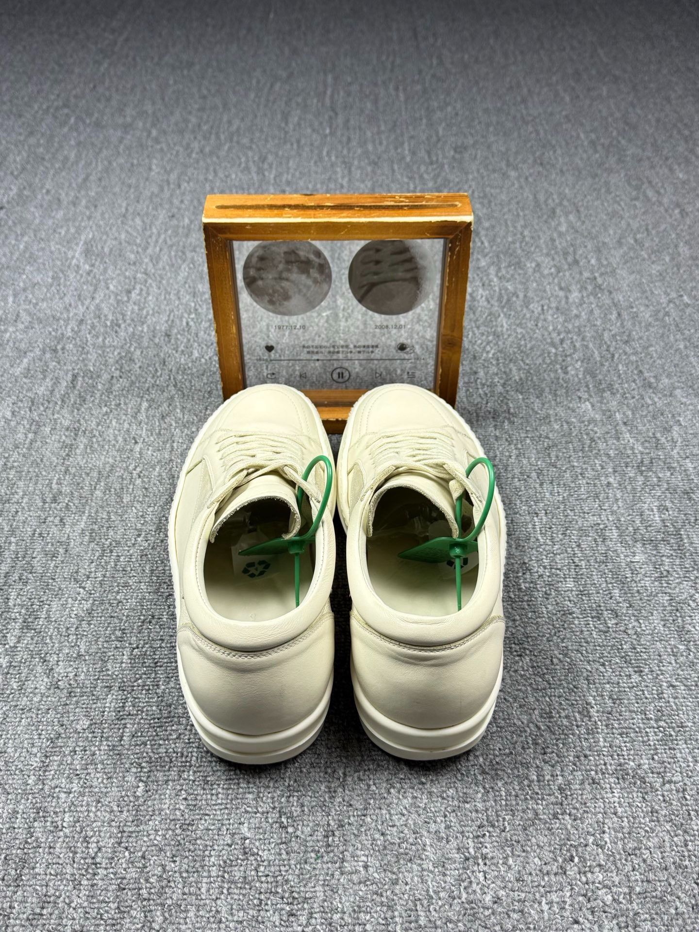 Rick Owens Rick Owens Leather White Lowtop Sneakers it_42 Women Size US 12 / IT 42 - 5 Thumbnail