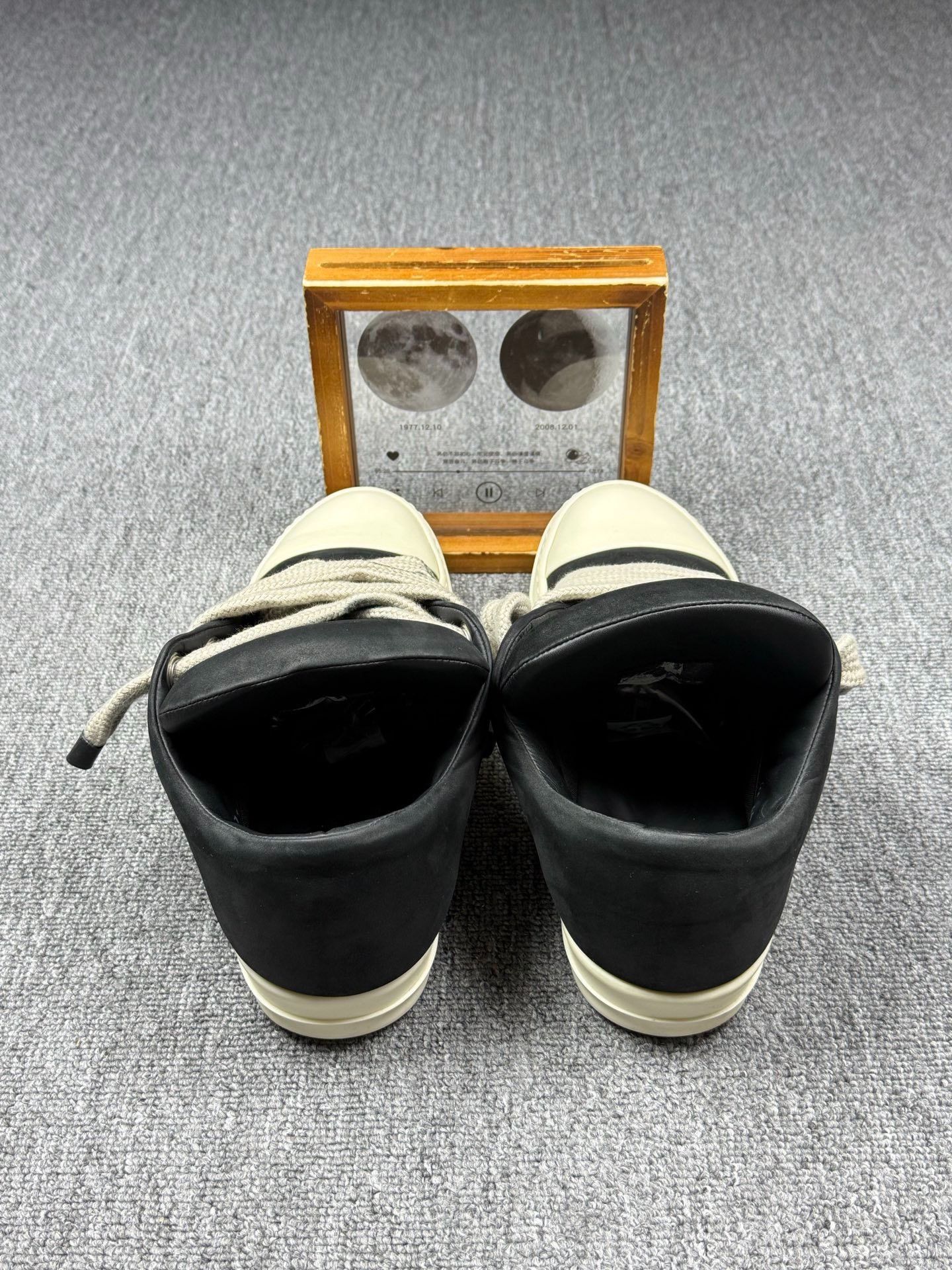 Rick Owens Rick Owens Leather Black Lowtop Sneakers 11 Men Size US 11 / EU 44 - 5 Thumbnail