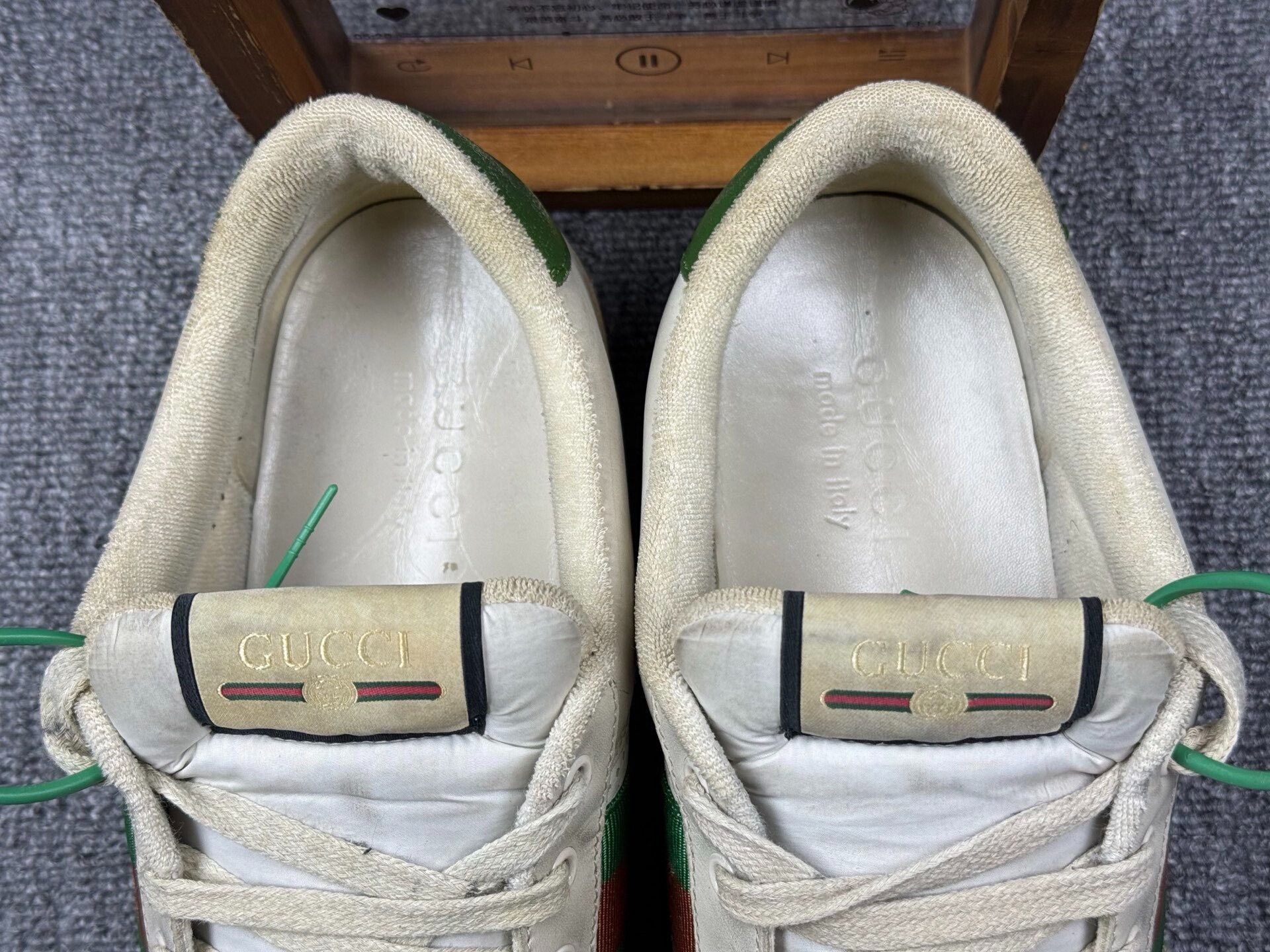 Gucci Gucci Distressed Green Lowtop Sneakers 11 Men Size US 11 / EU 44 - 9 Thumbnail