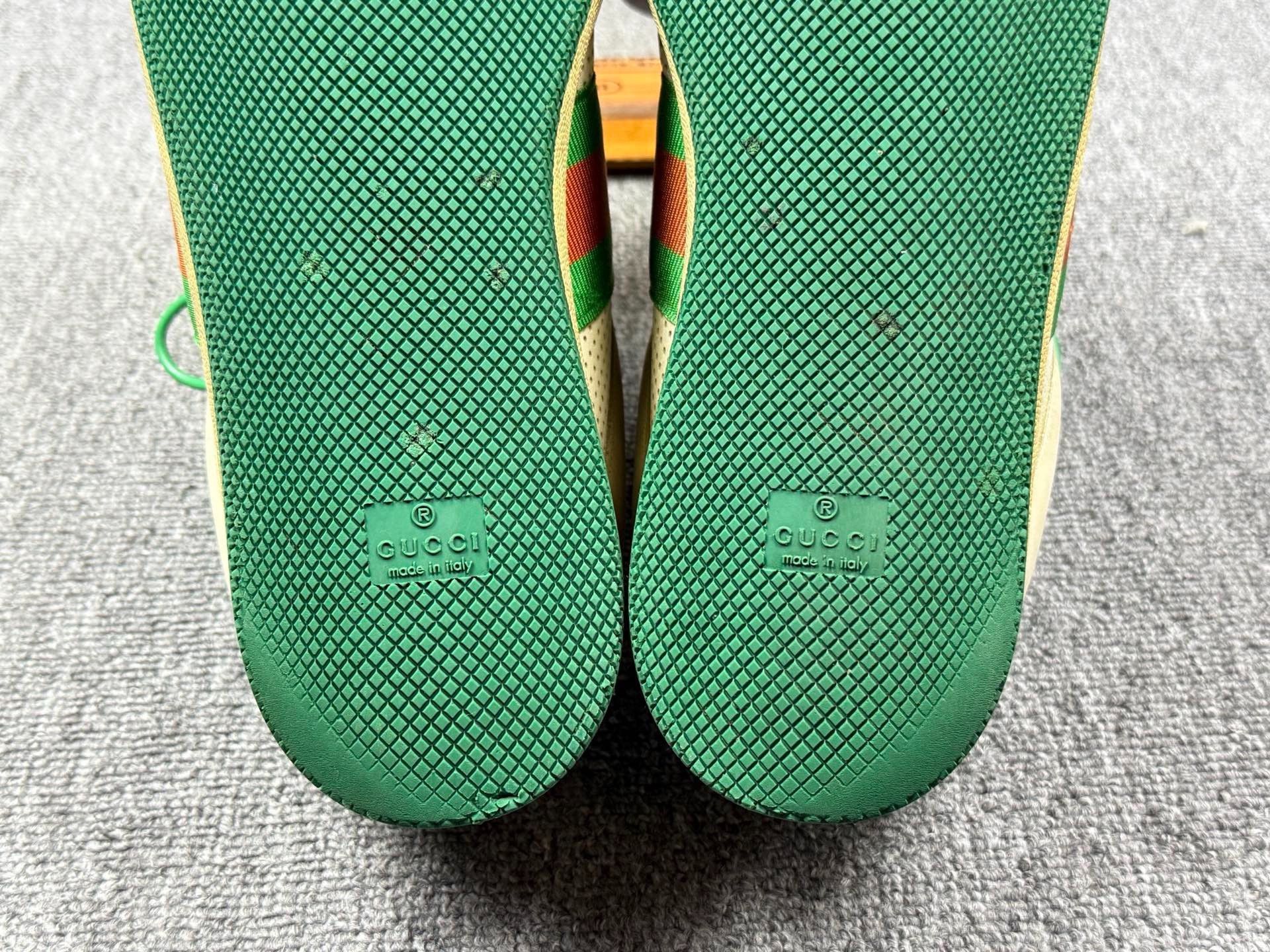 Gucci Gucci Distressed Green Lowtop Sneakers 11 Men Size US 11 / EU 44 - 8 Thumbnail