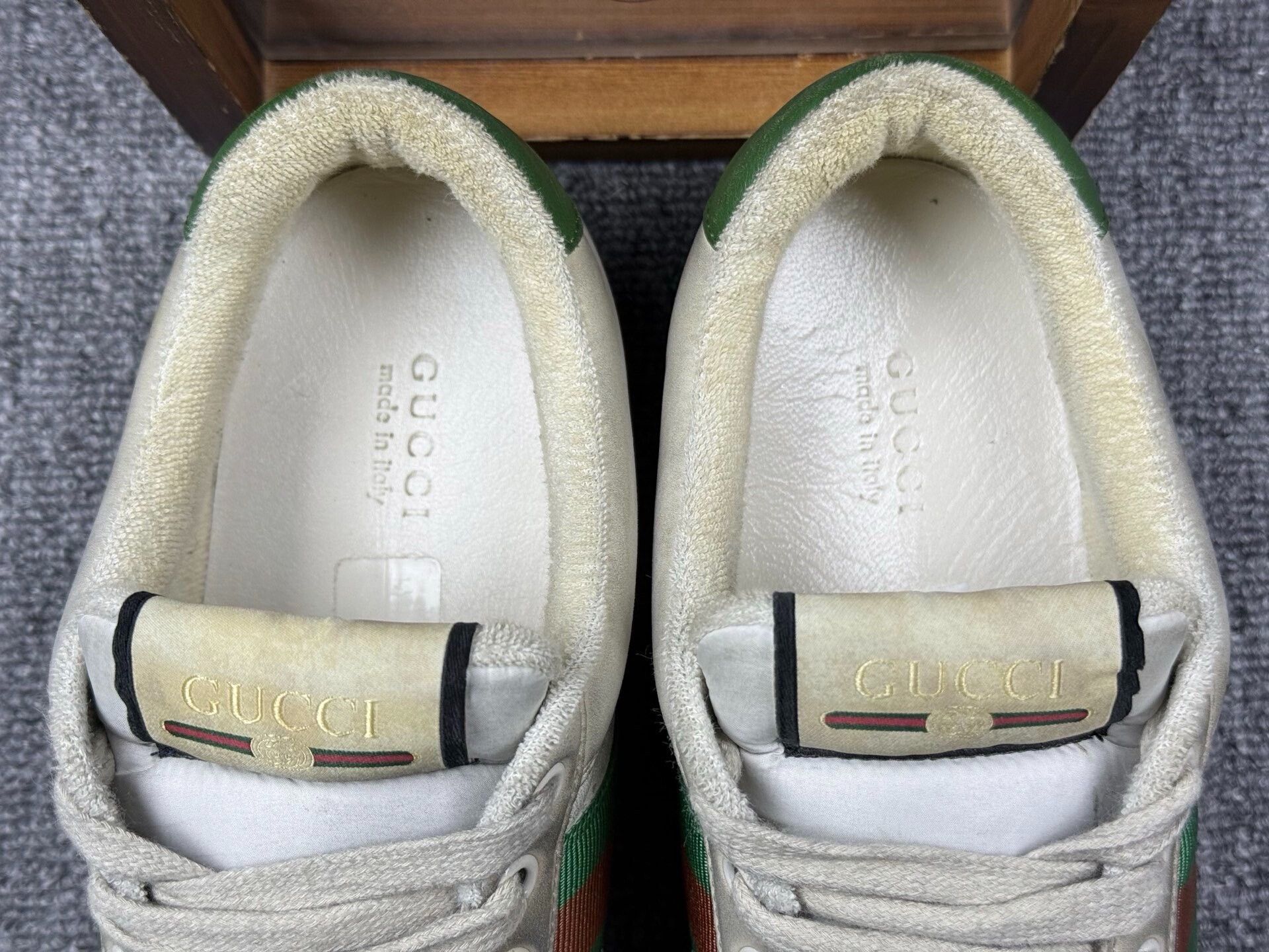 Gucci Gucci Distressed Green Lowtop Sneakers 5.5 Men Size US 5.5 / EU 38 - 9 Thumbnail
