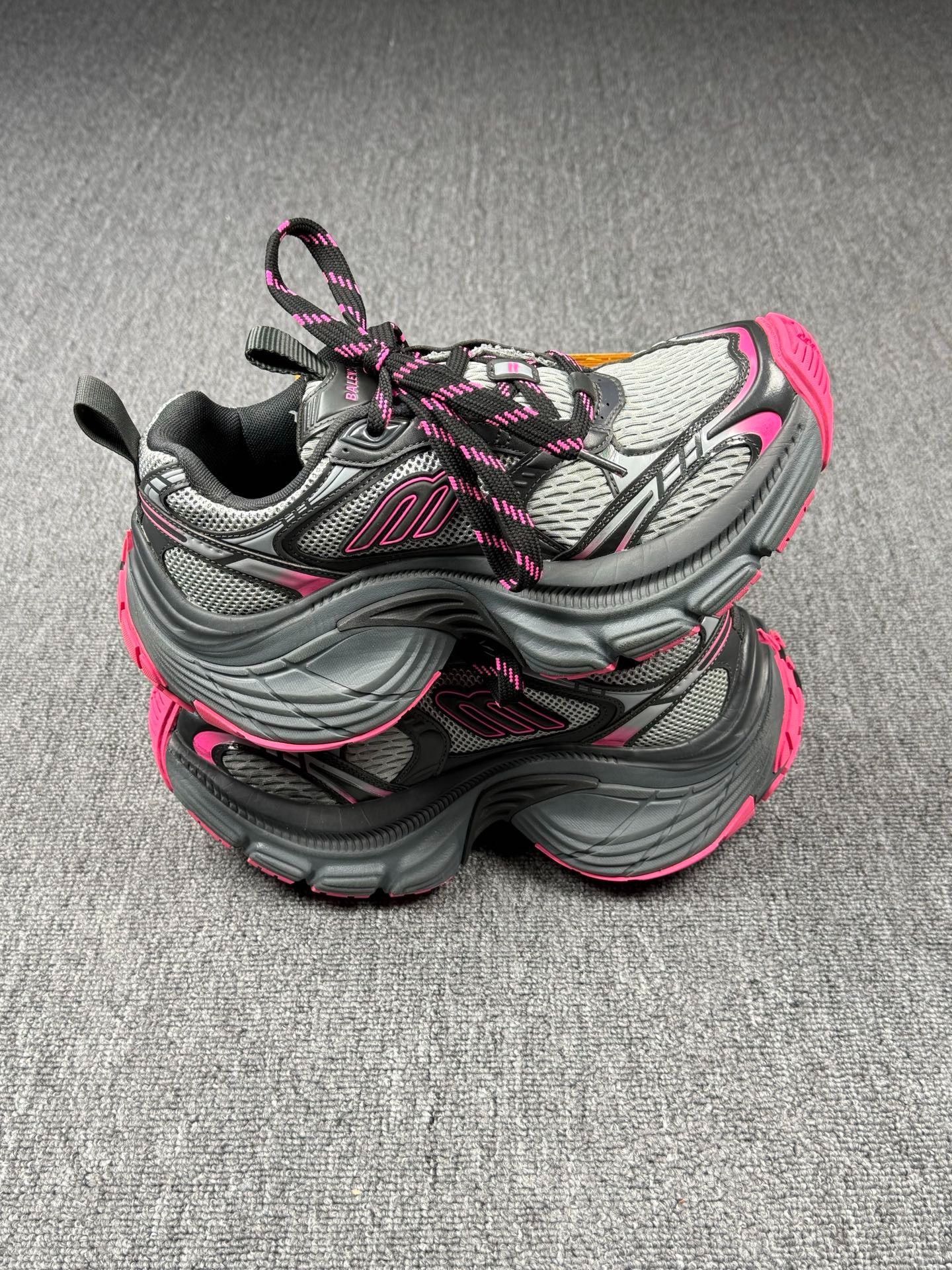 Balenciaga Balenciaga Distressed Pink Lowtop Sneakers 5.5 Men Size US 5.5 / EU 38 - 2 Thumbnail