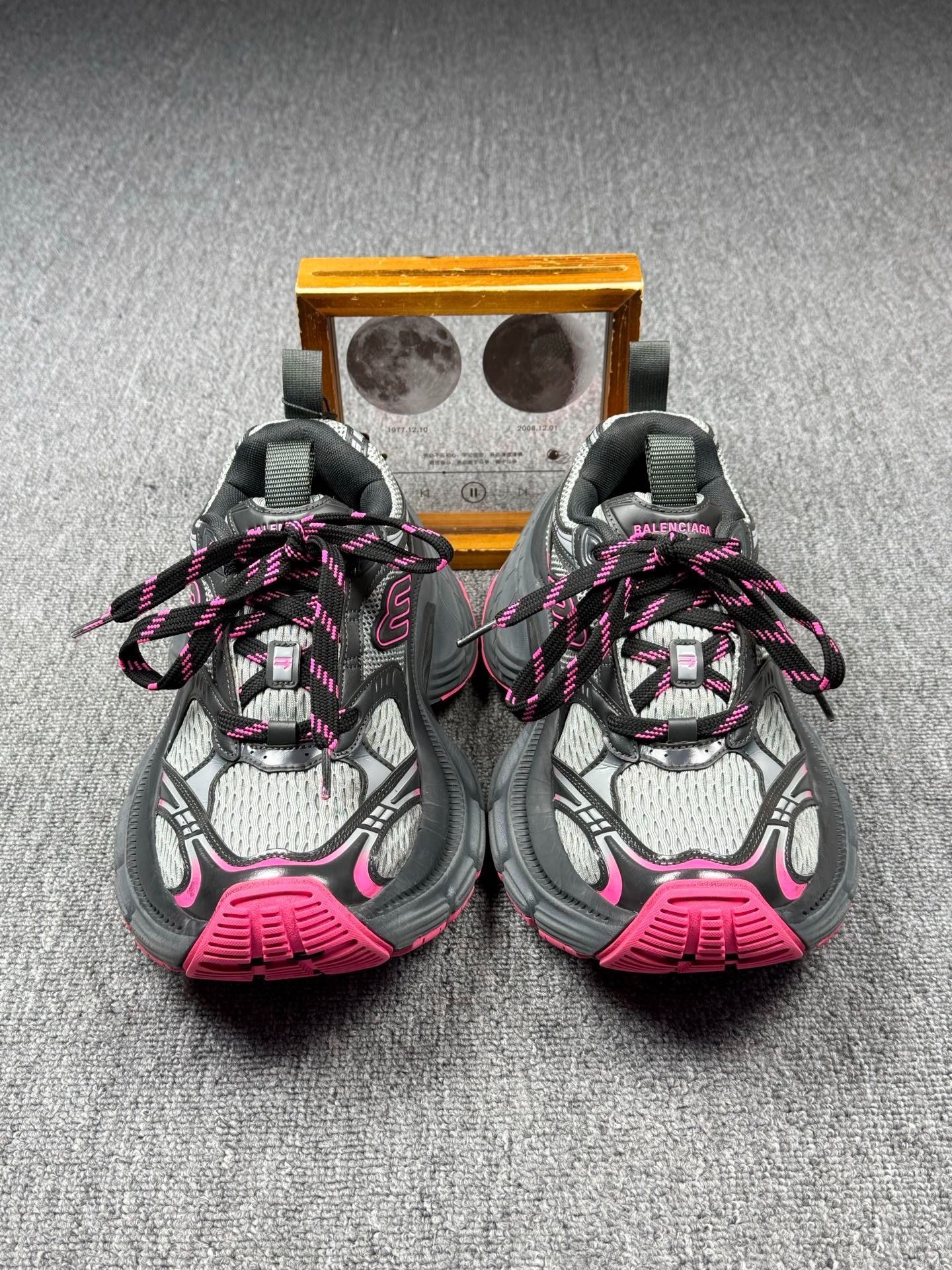Balenciaga Balenciaga Distressed Pink Lowtop Sneakers 5.5 Men Size US 5.5 / EU 38 - 4 Thumbnail