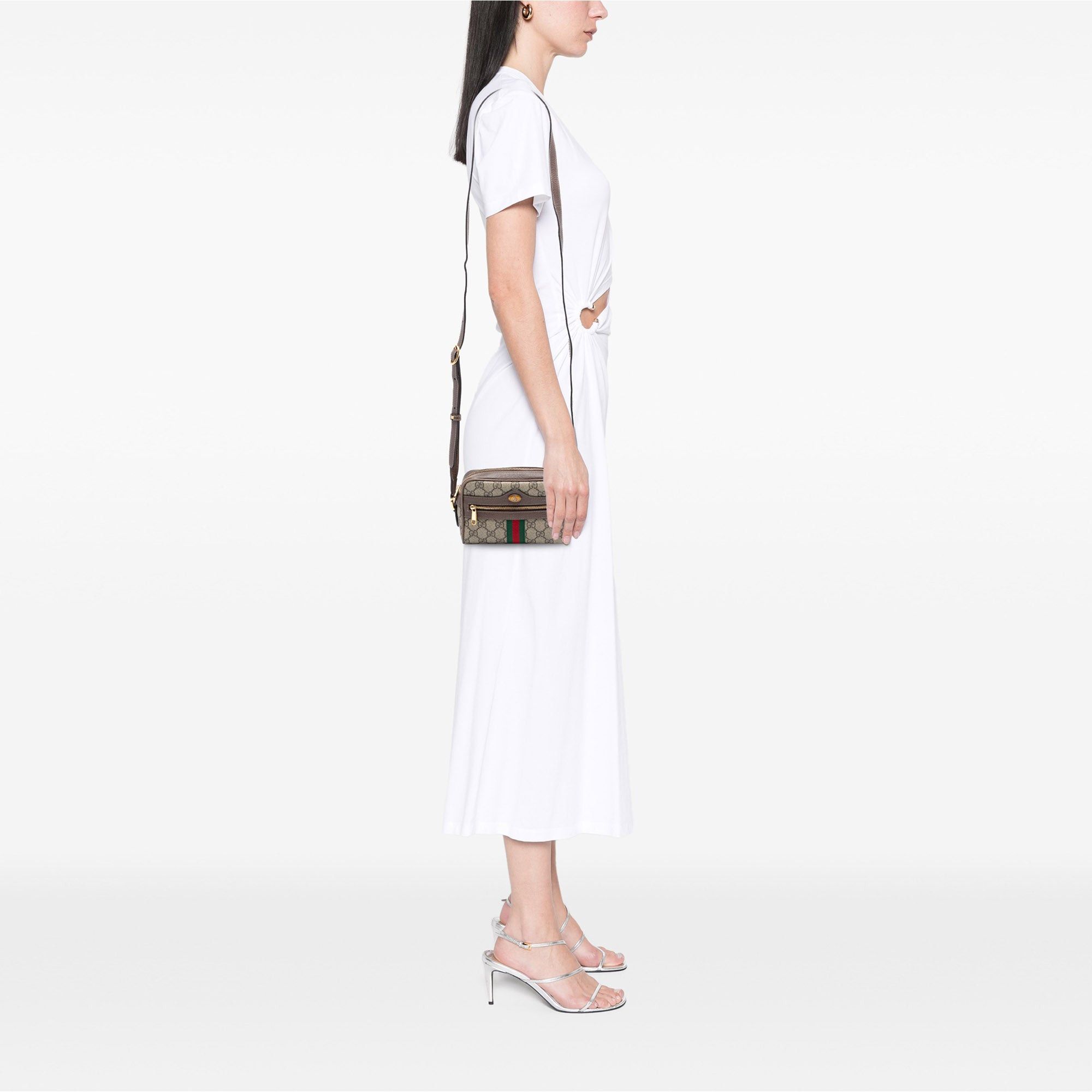 Gucci Mini GG Supreme Web Ophidia Crossbody Size ONE SIZE - 7 Thumbnail