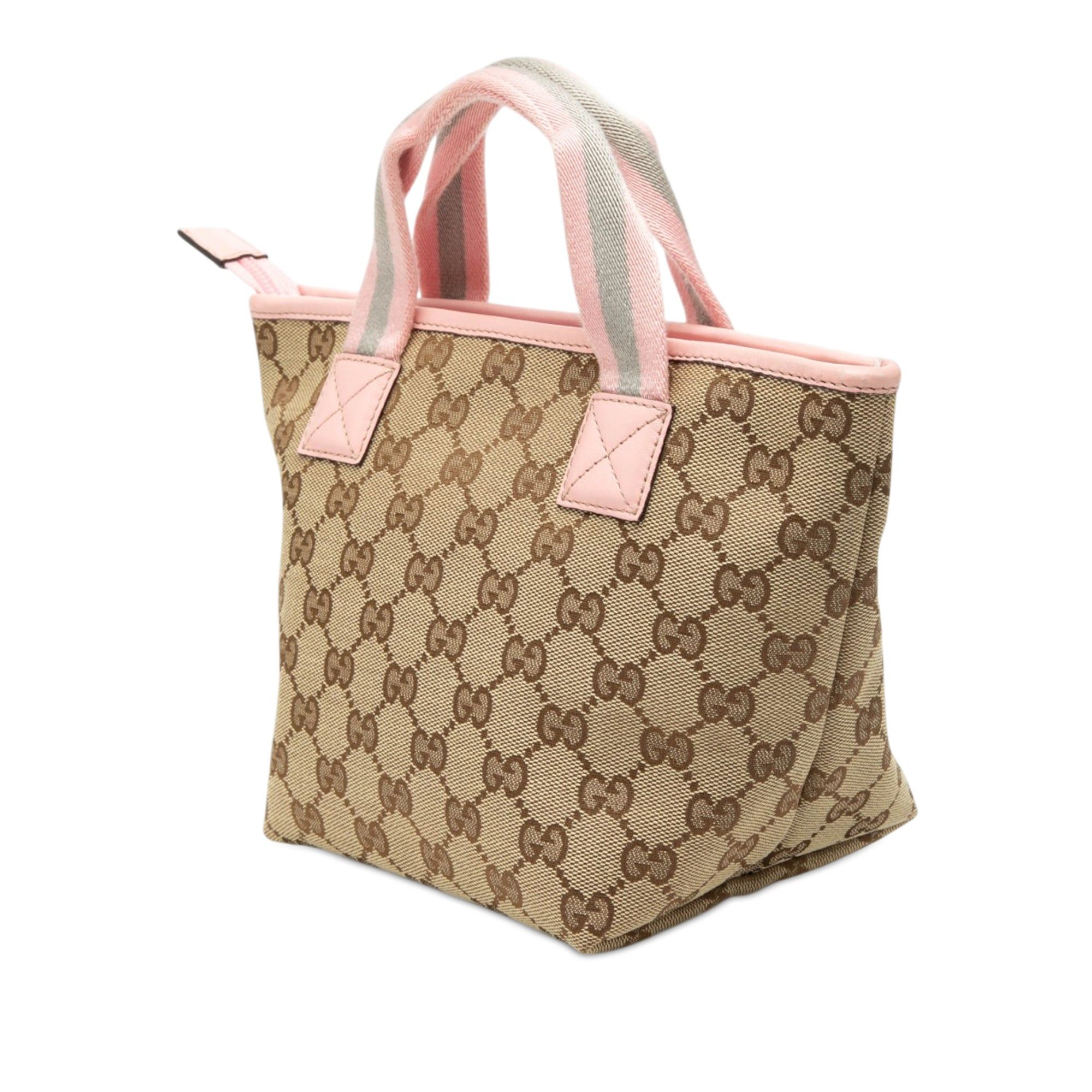Gucci Childrens Mini GG Canvas Web Handbag Size ONE SIZE - 2 Thumbnail