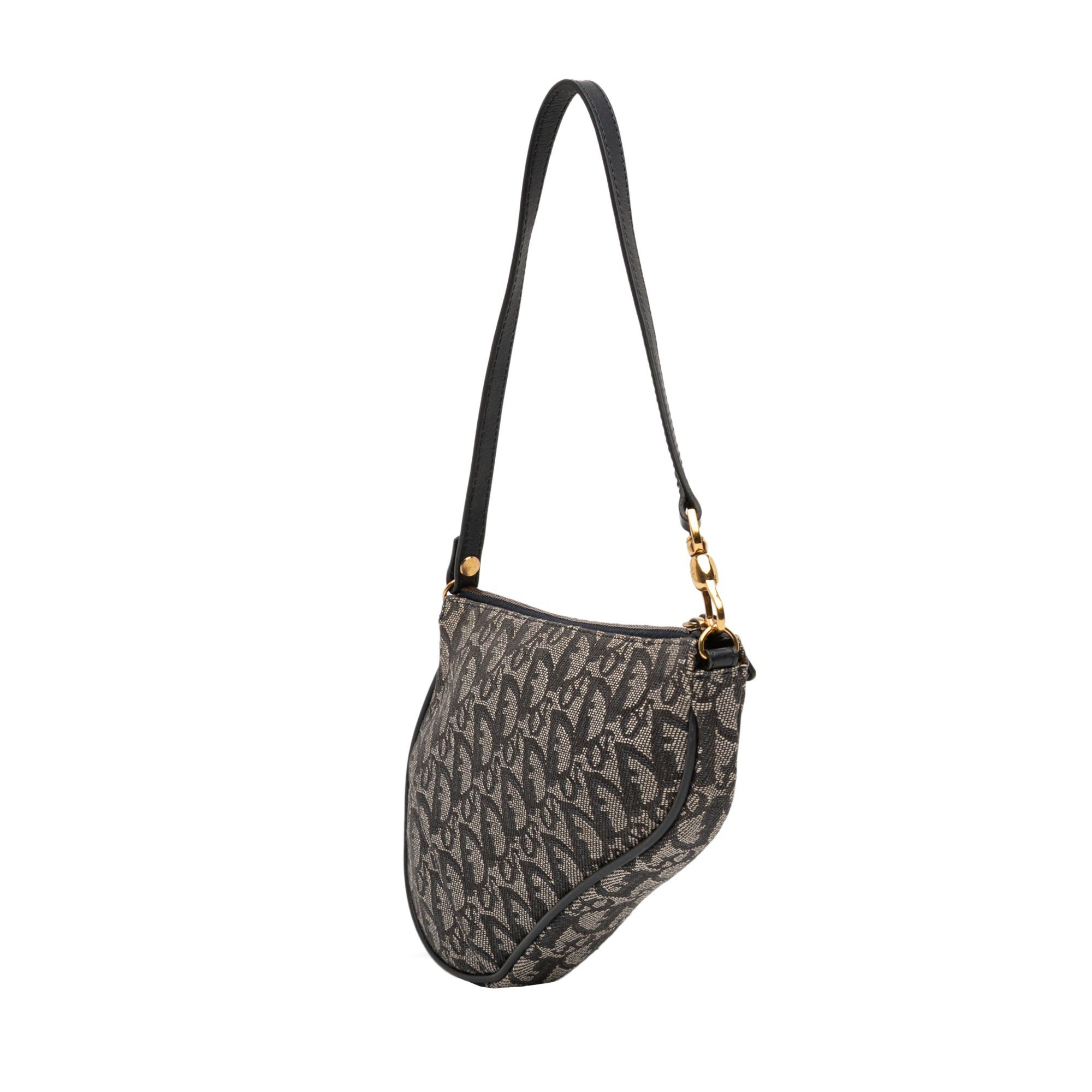 Dior Mini Diorissimo Canvas Saddle Pochette Size ONE SIZE - 2 Thumbnail