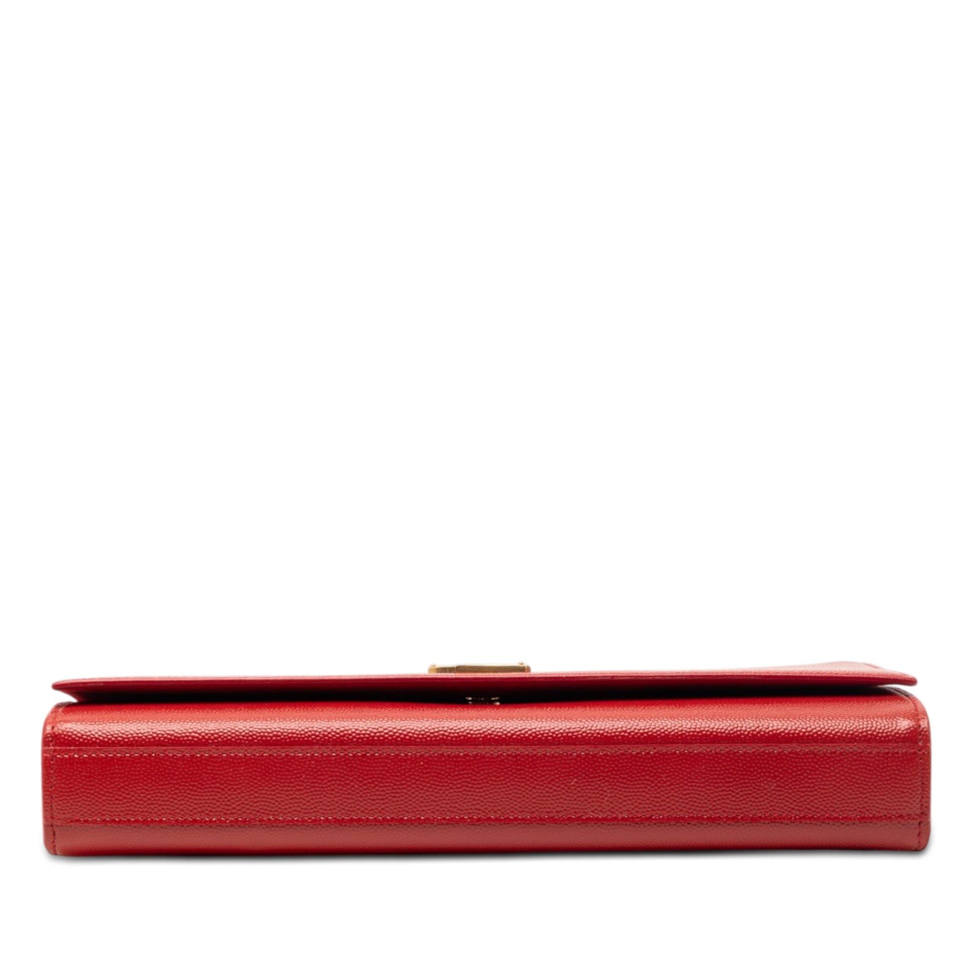 Saint Laurent Paris Grain de Poudre Monogram Cassandre Clutch Size ONE SIZE - 3 Thumbnail