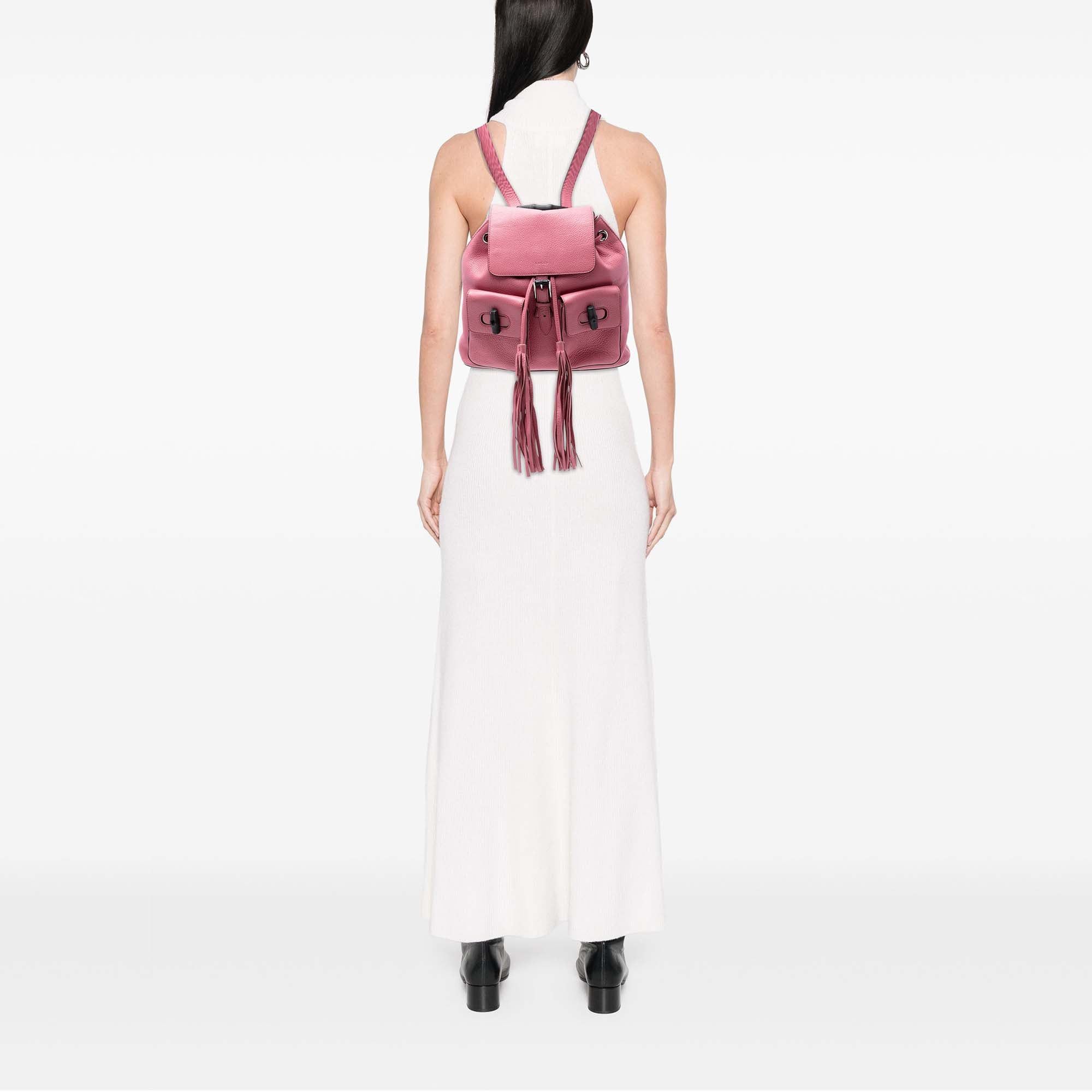 Gucci Leather Bamboo Tassel Backpack Size ONE SIZE - 7 Thumbnail