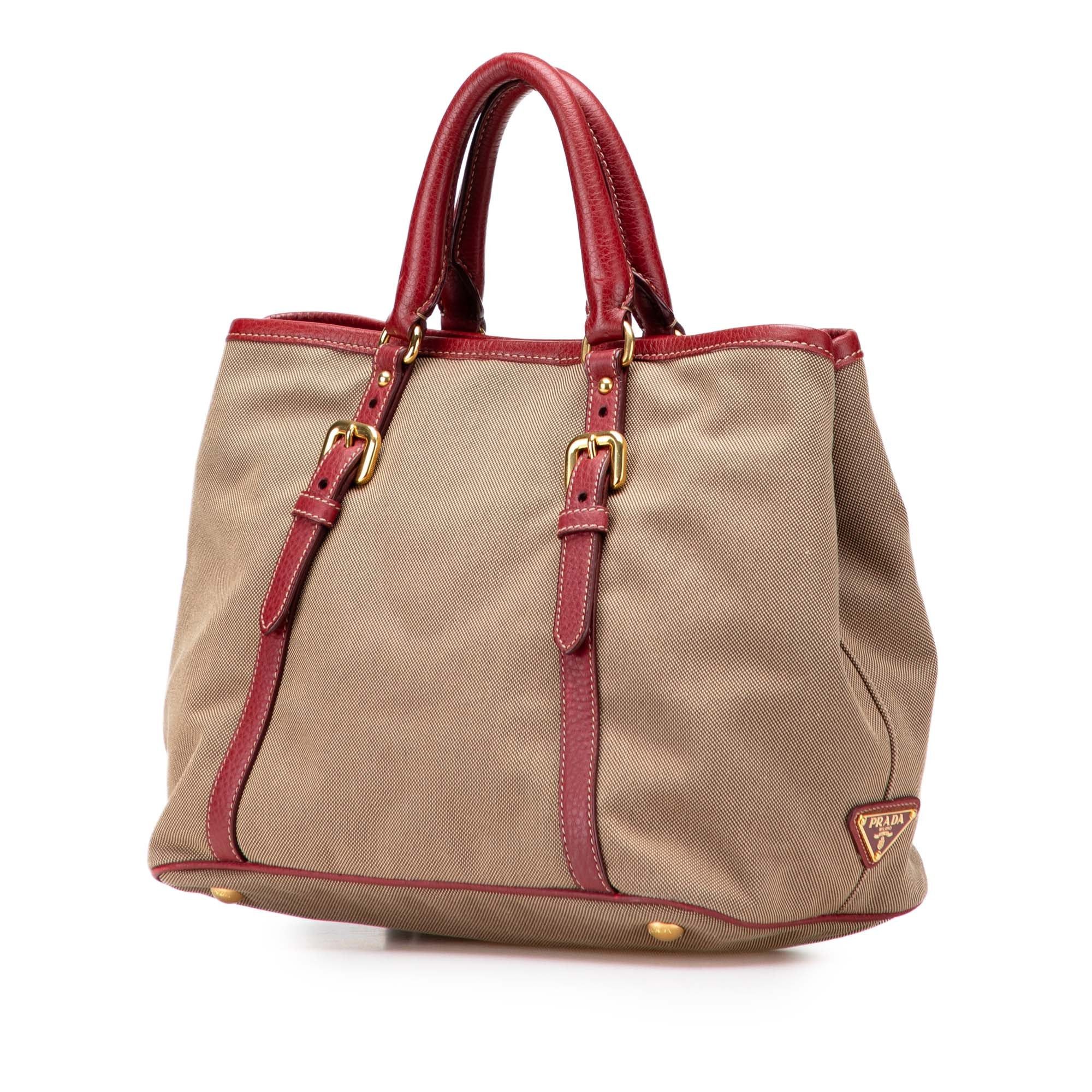 Prada Canvas Canapa Logo Bow Satchel Size ONE SIZE - 2 Thumbnail
