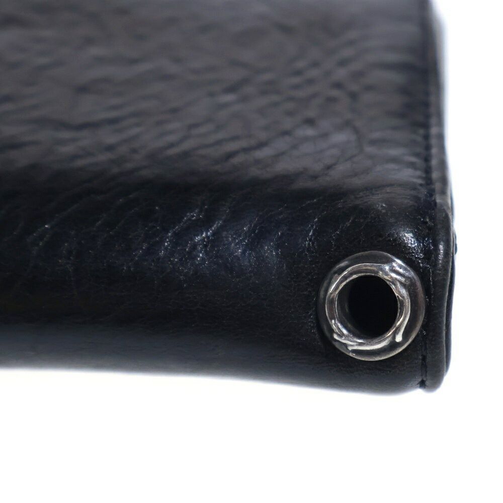 Chrome Hearts Chrome Hearts 1 Zip Heart Leather Wallet With Button Size ONE SIZE - 5 Thumbnail
