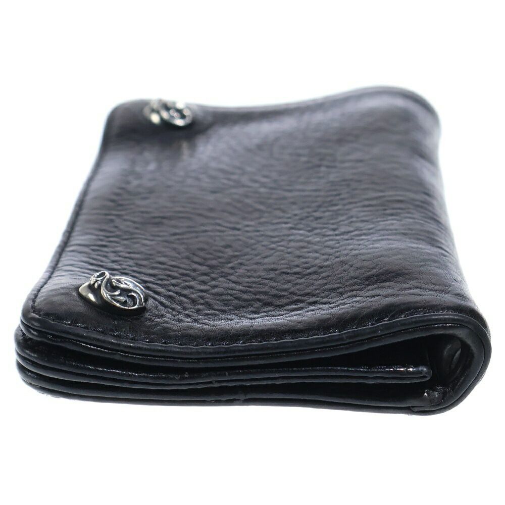 Chrome Hearts Chrome Hearts 1 Zip Heart Leather Wallet With Button Size ONE SIZE - 3 Thumbnail
