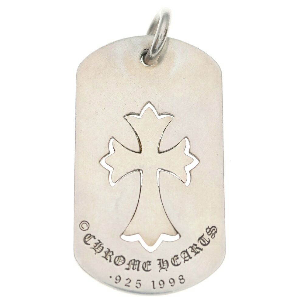 Chrome Hearts Chrome Hearts Dog Tag Large Tiny Cross Cutout CH Necklace Pendant Size ONE SIZE - 2 Thumbnail
