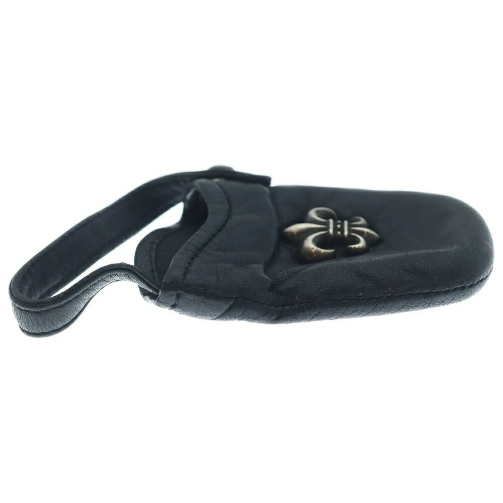 Chrome Hearts Chrome Hearts Phone Pouch BS Fleur Decorated Leather Case Size ONE SIZE - 4 Thumbnail