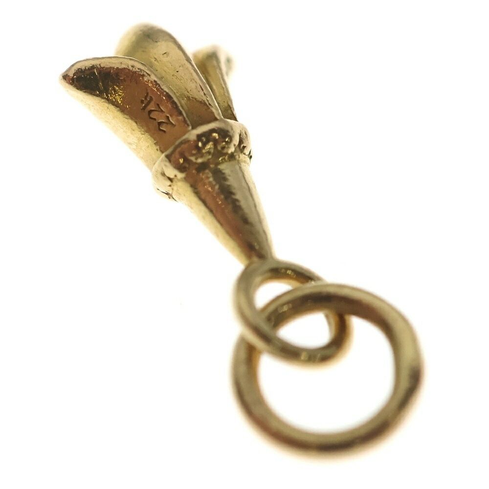 Chrome Hearts Chrome Hearts 22k Charm Crstail Tiny Crosstail Necklace Pendant Gold Size ONE SIZE - 6 Thumbnail