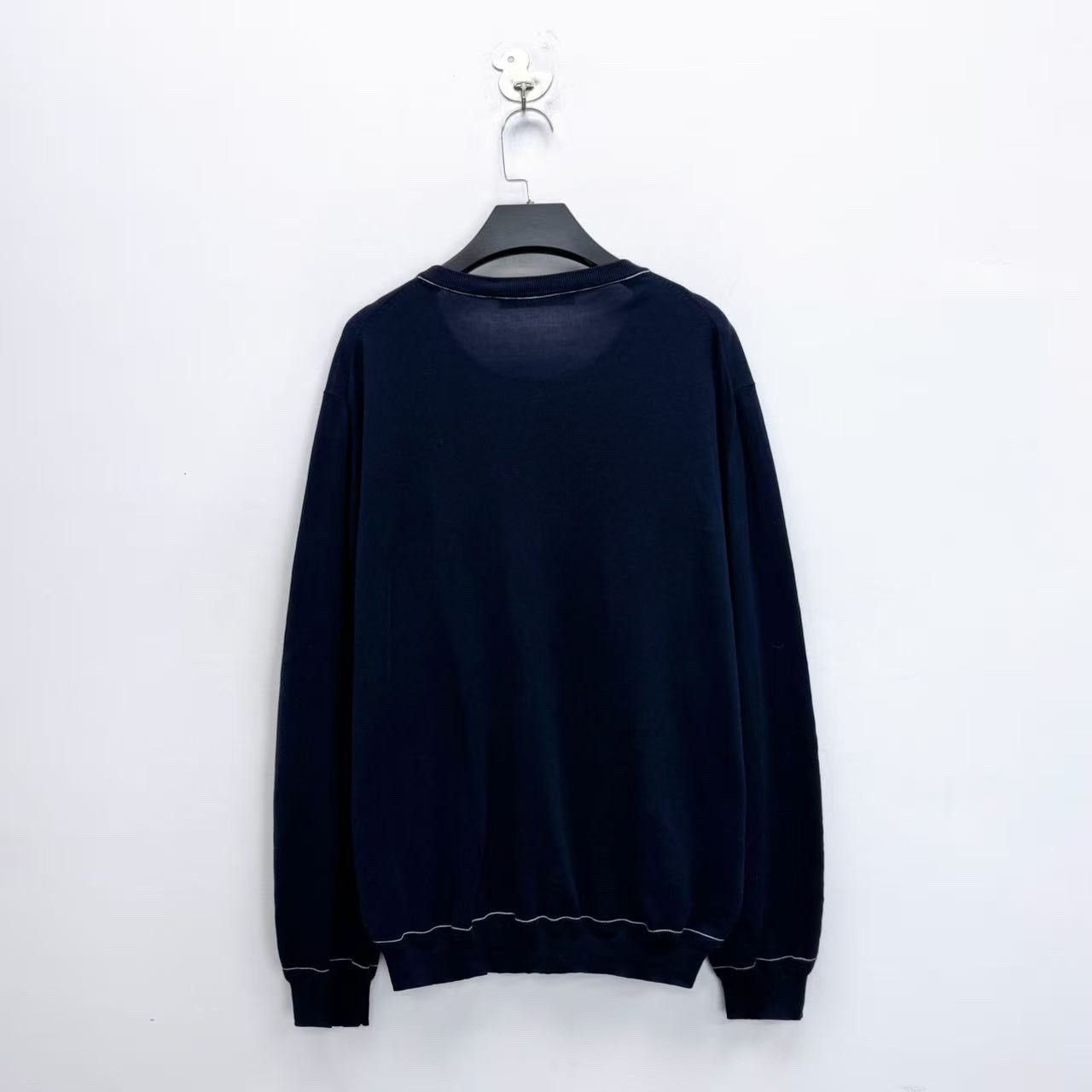 Louis Vuitton Louis Vuitton Blue Letter Logo Knit Sweater Size US XL / EU 56 / 4 - 2 Thumbnail