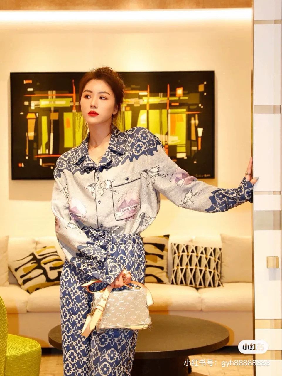 Louis Vuitton LV Pyramid Monogram Print Shirt Jacket Size US L / EU 52-54 / 3 - 5 Thumbnail