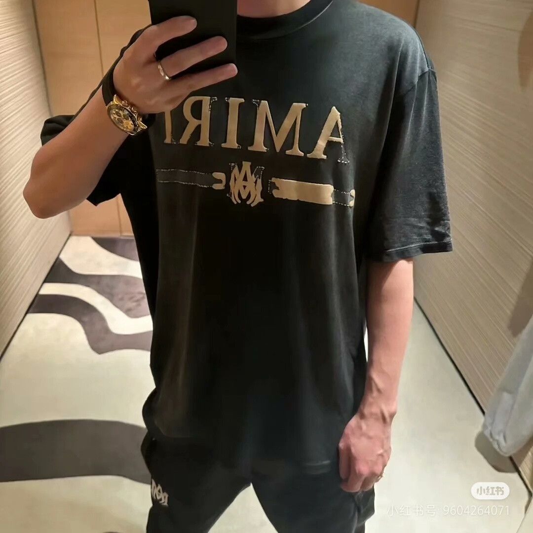 Amiri Amiri Men's Letter Print T-Shirt Size US M / EU 48-50 / 2 - 6 Thumbnail