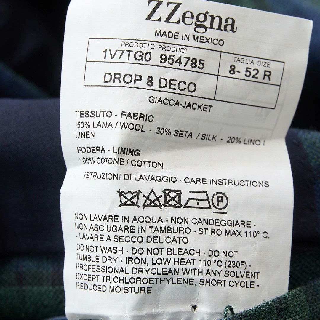 Ermenegildo Zegna ZEGNA Men's British Style Patterned Suit Size US L / EU 52-54 / 3 - 6 Thumbnail