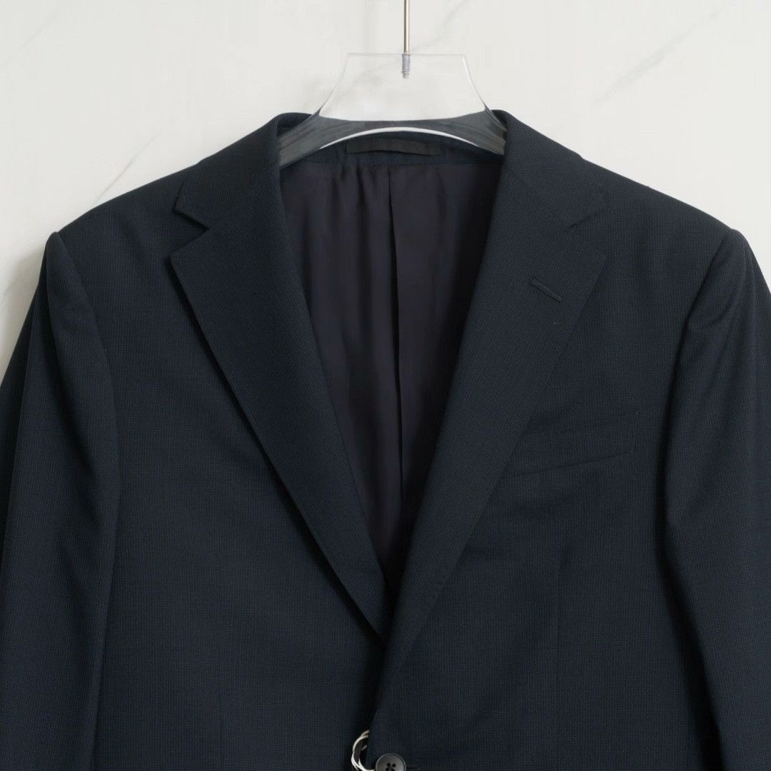 Ermenegildo Zegna ZEGNA Men's Navy Houndstooth Suit Size US S / EU 44-46 / 1 - 3 Thumbnail
