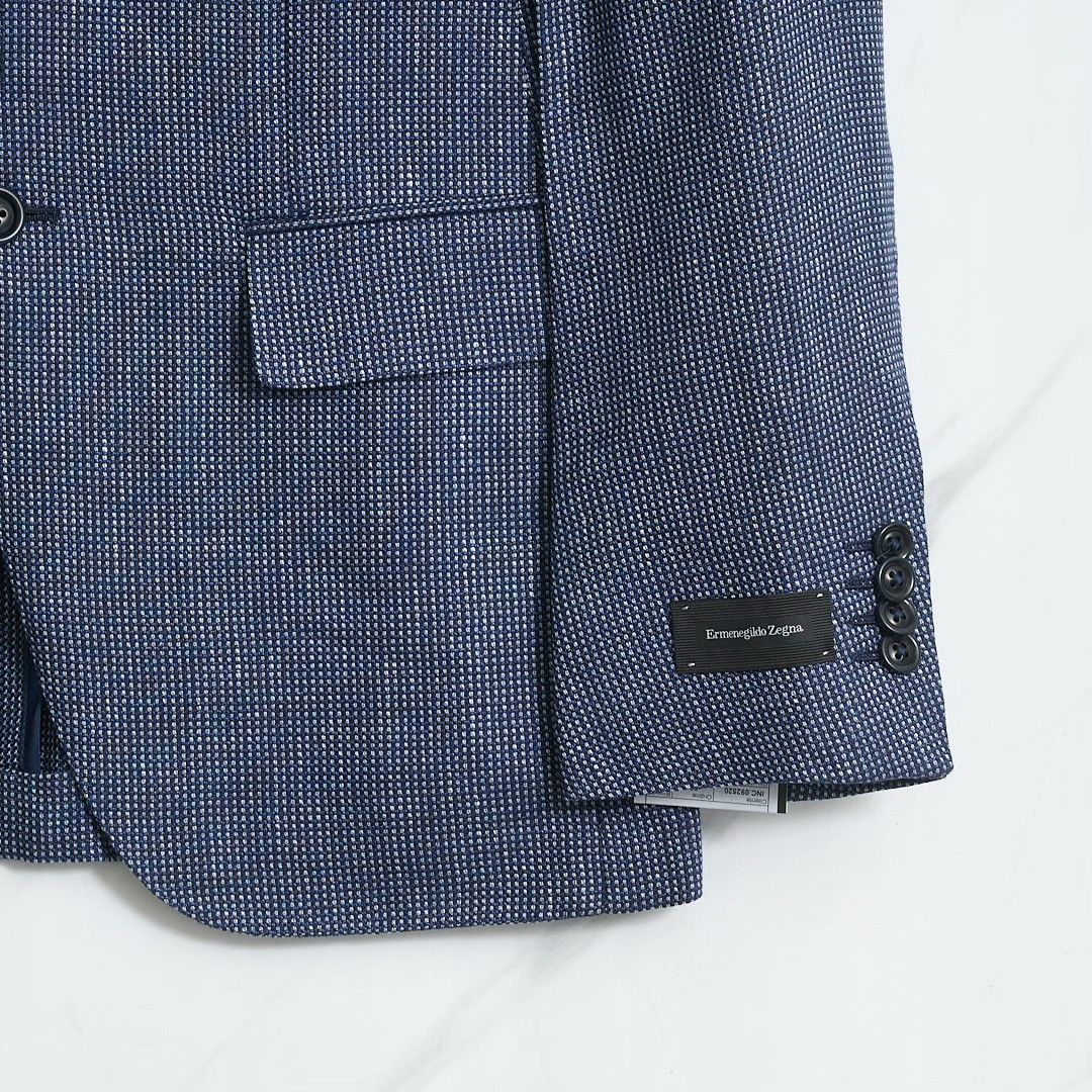 Ermenegildo Zegna ZEGNA Men's High-Count Textured Suit Size US S / EU 44-46 / 1 - 3 Thumbnail