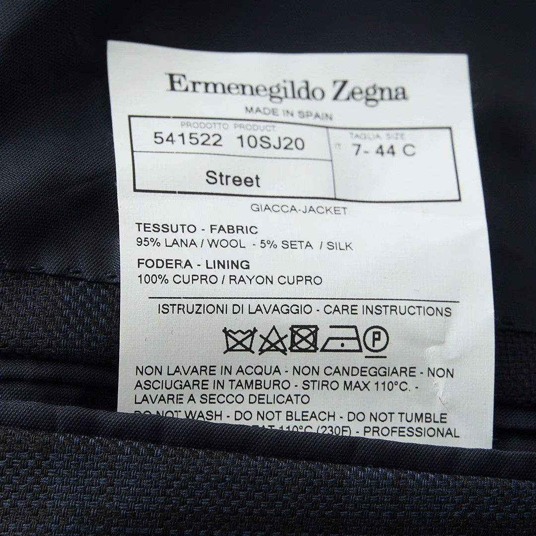 Ermenegildo Zegna ZEGNA Men's Checkered Wool-Silk Suit Size US M / EU 48-50 / 2 - 8 Thumbnail