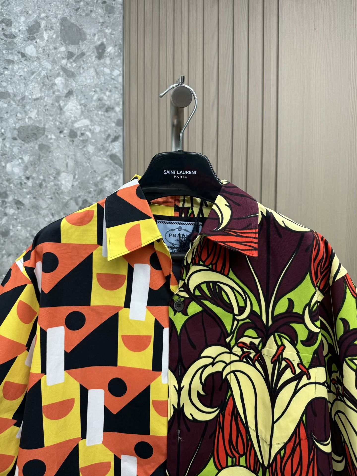 Prada Prada Geometric Triangle Shirt Size US S / EU 44-46 / 1 - 2 Thumbnail