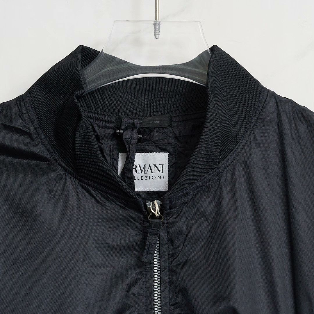 Armani Collezioni Armani Collezioni Men's Navy Windproof Jacket Size US M / EU 48-50 / 2 - 2 Thumbnail