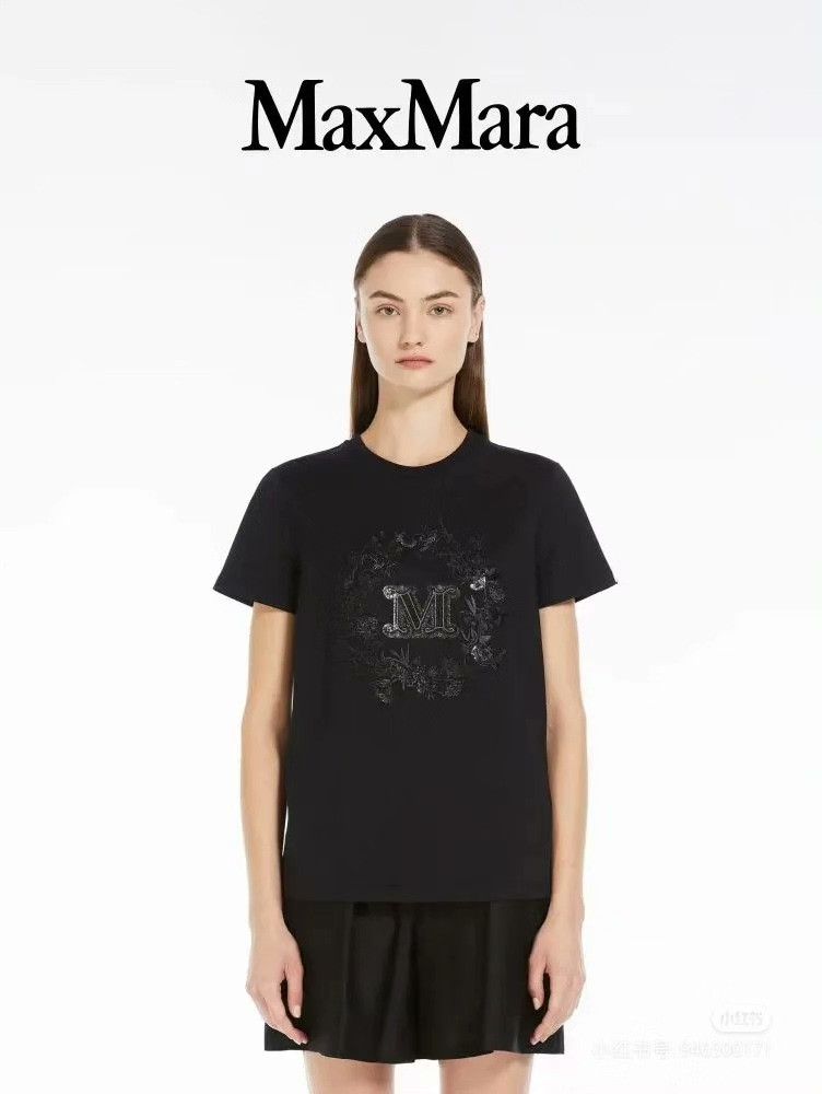 Max Mara Max Mara Women's Rhinestone Embroidered T-shirt Size S / US 4 / IT 40 - 8 Thumbnail