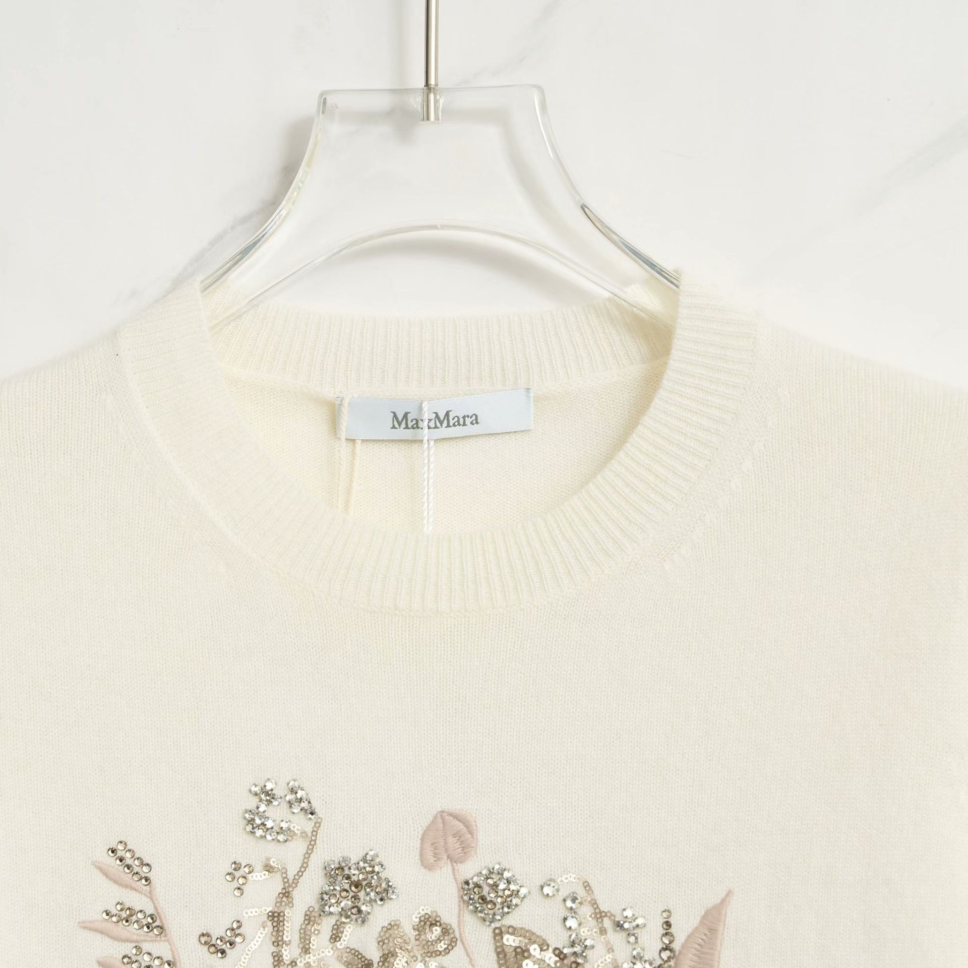 Max Mara Max Mara Women's Floral Embroidered Knit Size S / US 4 / IT 40 - 2 Thumbnail