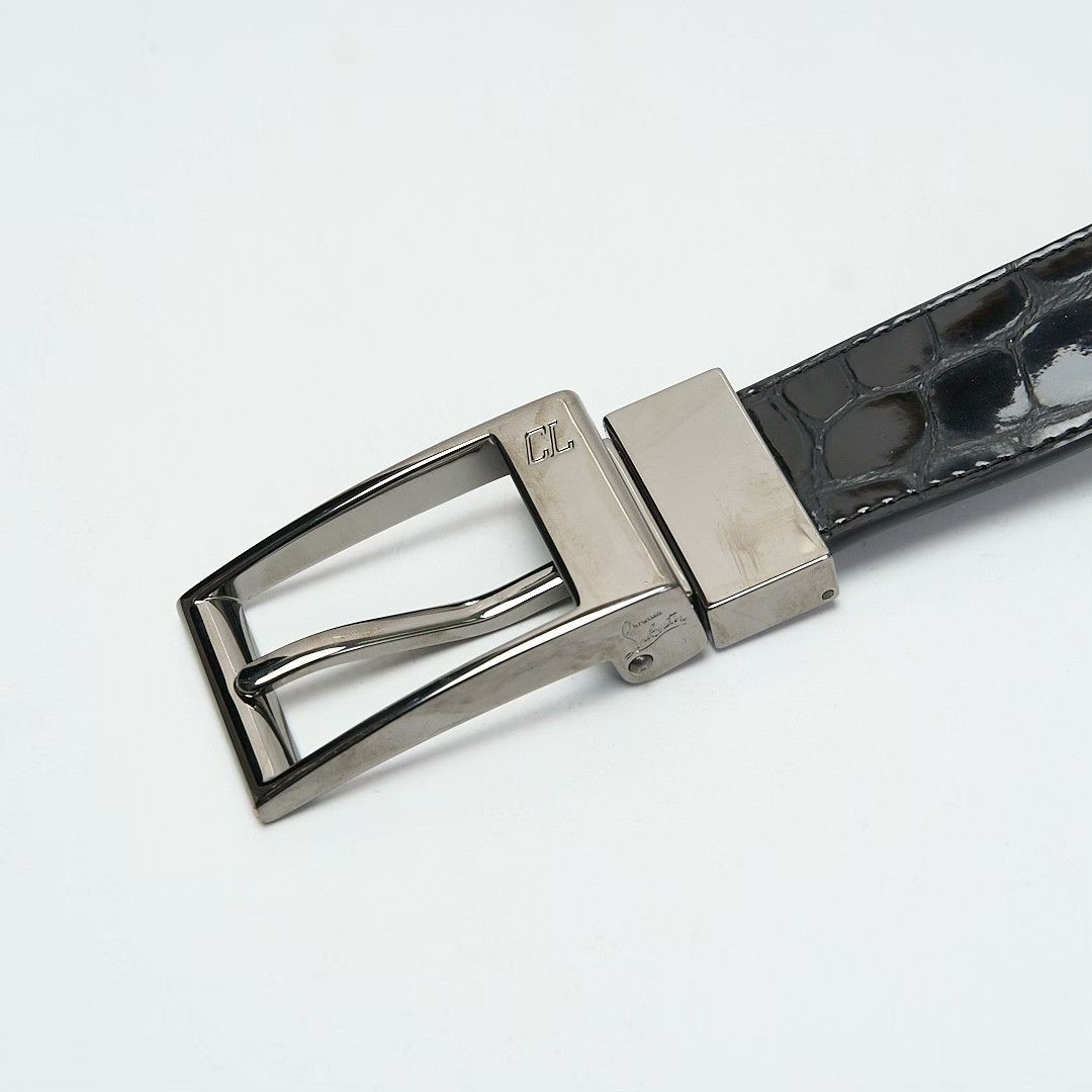 Christian Louboutin Christian Louboutin Men's Crocodile Belt Size ONE SIZE - 2 Thumbnail