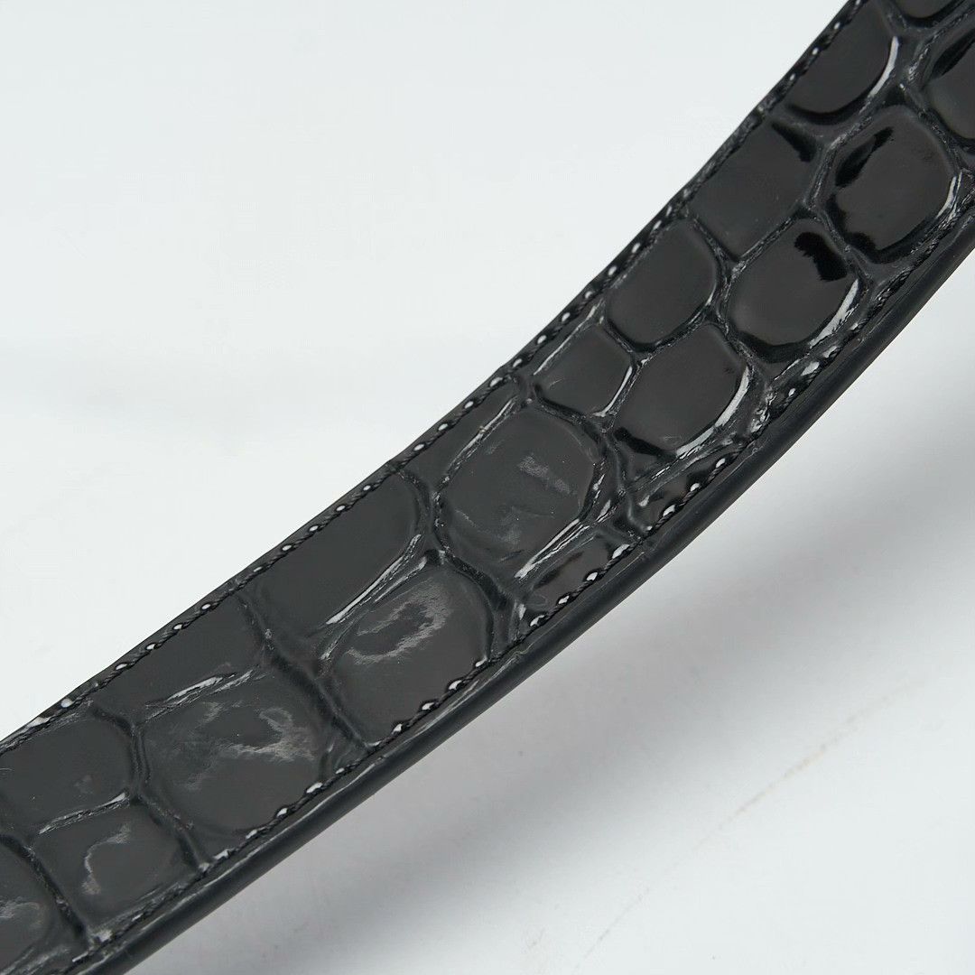 Christian Louboutin Christian Louboutin Men's Crocodile Belt Size ONE SIZE - 3 Thumbnail