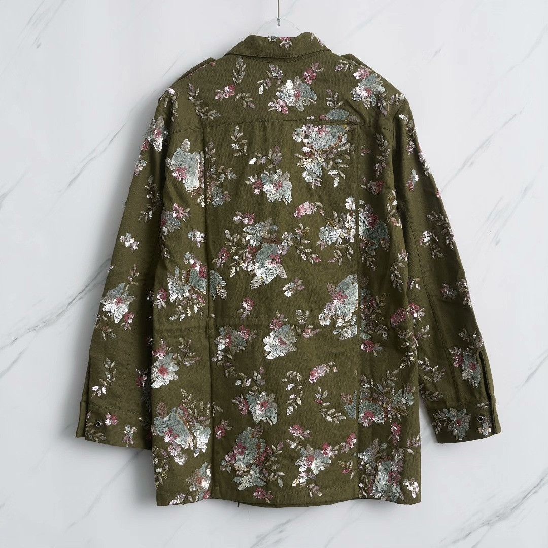 Saint Laurent Paris Saint Laurent Women's Heavy Embroidered Utility Jacket Size XS / US 0-2 / IT 36-38 - 5 Thumbnail