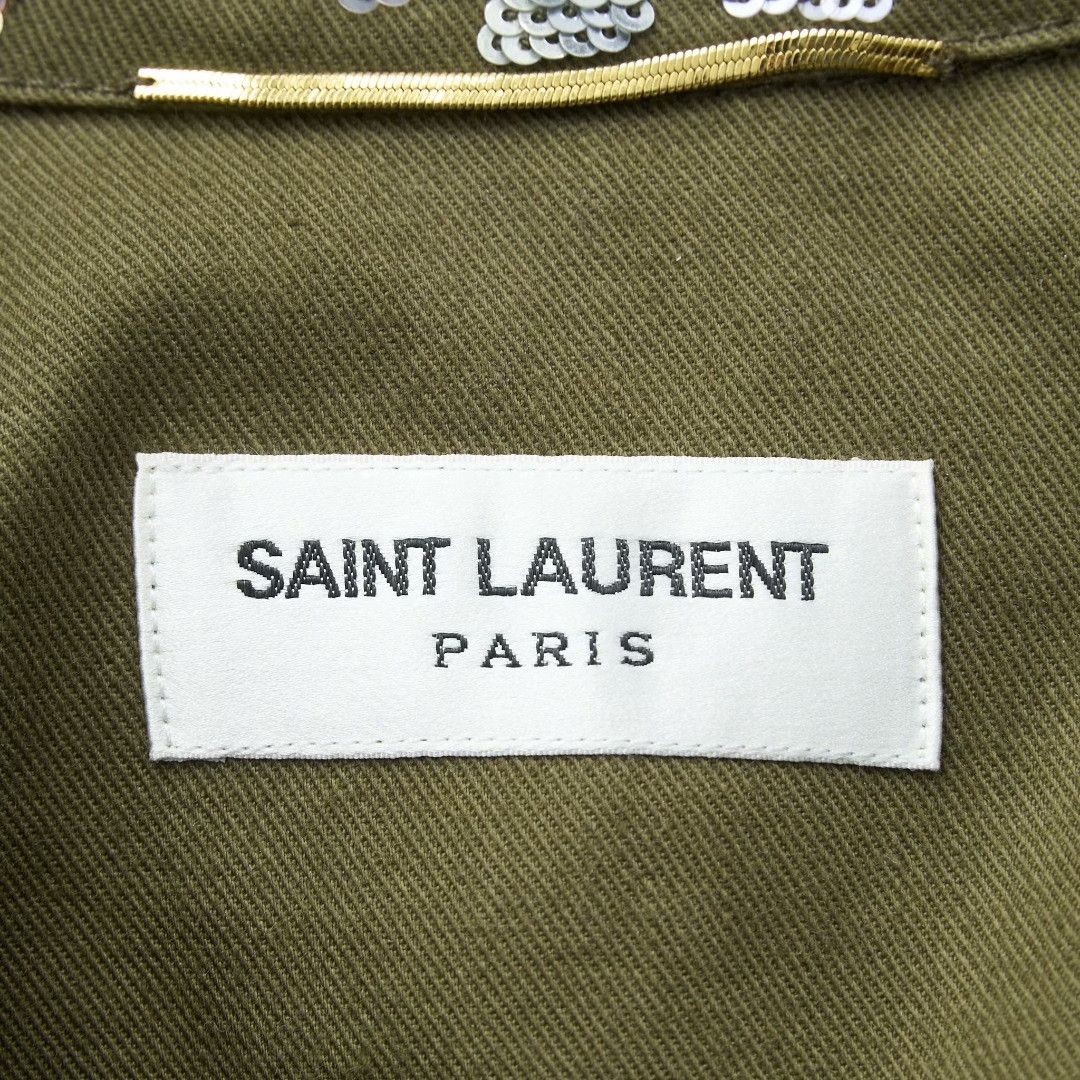 Saint Laurent Paris Saint Laurent Women's Heavy Embroidered Utility Jacket Size XS / US 0-2 / IT 36-38 - 7 Thumbnail